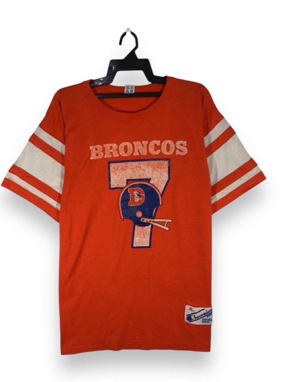 NFL Vintage 80s champion Denver broncos nfl team American Size US XL / EU 56 / 4 - 1 Thumbnail