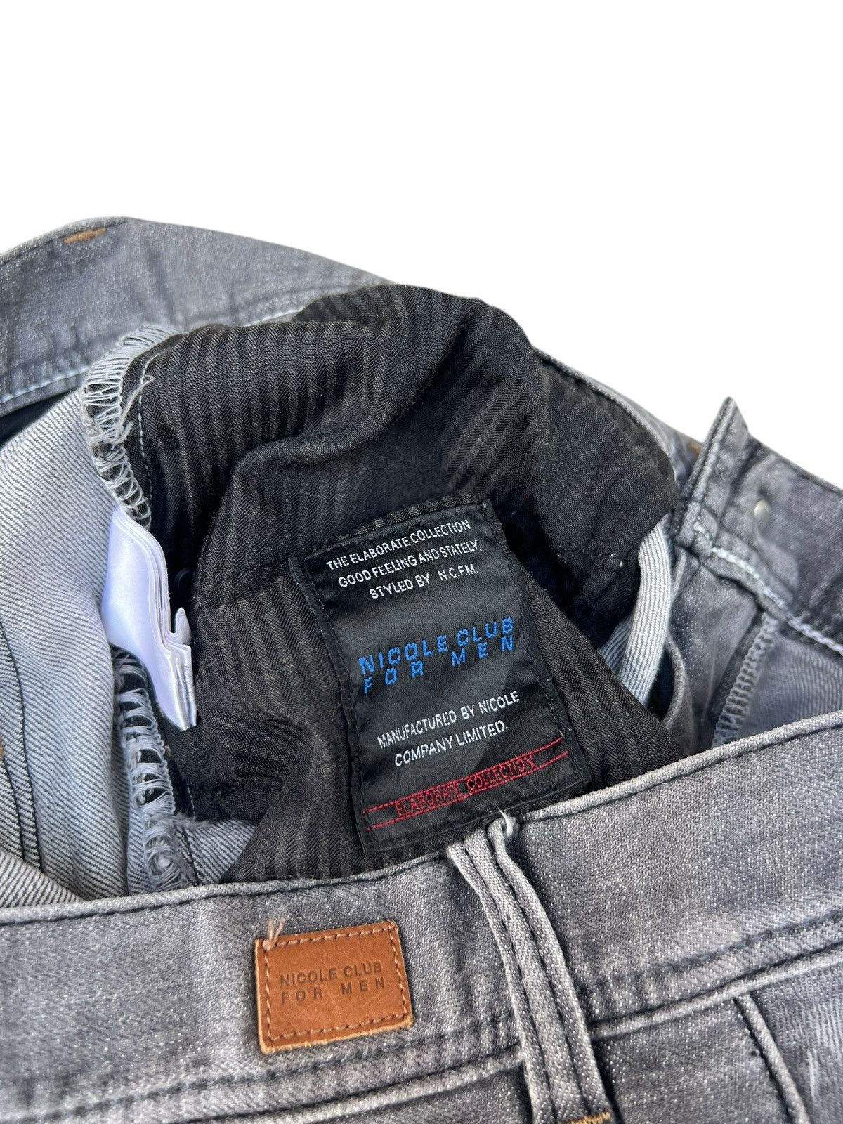 Japanese Brand Nicole Club For Men Japan Stretch Denim Flare Jeans Bootcut Size US 29 - 22 Thumbnail