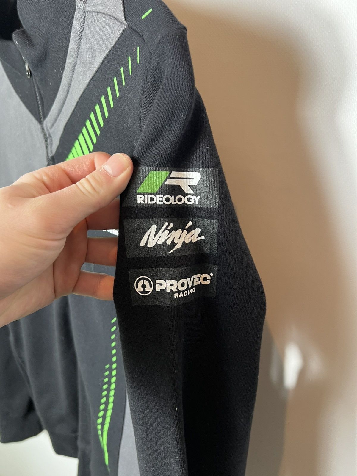 Vintage Kawasaki Racing Team Black Monster Energy Ninja Track Jacket Size US L / EU 52-54 / 3 - 4 Thumbnail