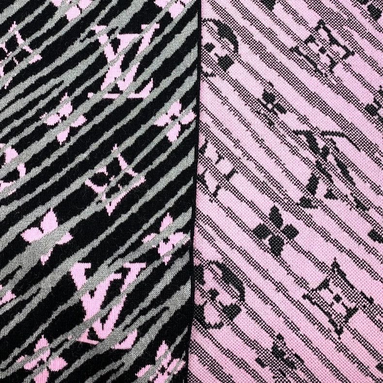 Louis Vuitton Louis Vuitton Color-block logo older-print wool shawl scar Size ONE SIZE - 7 Thumbnail