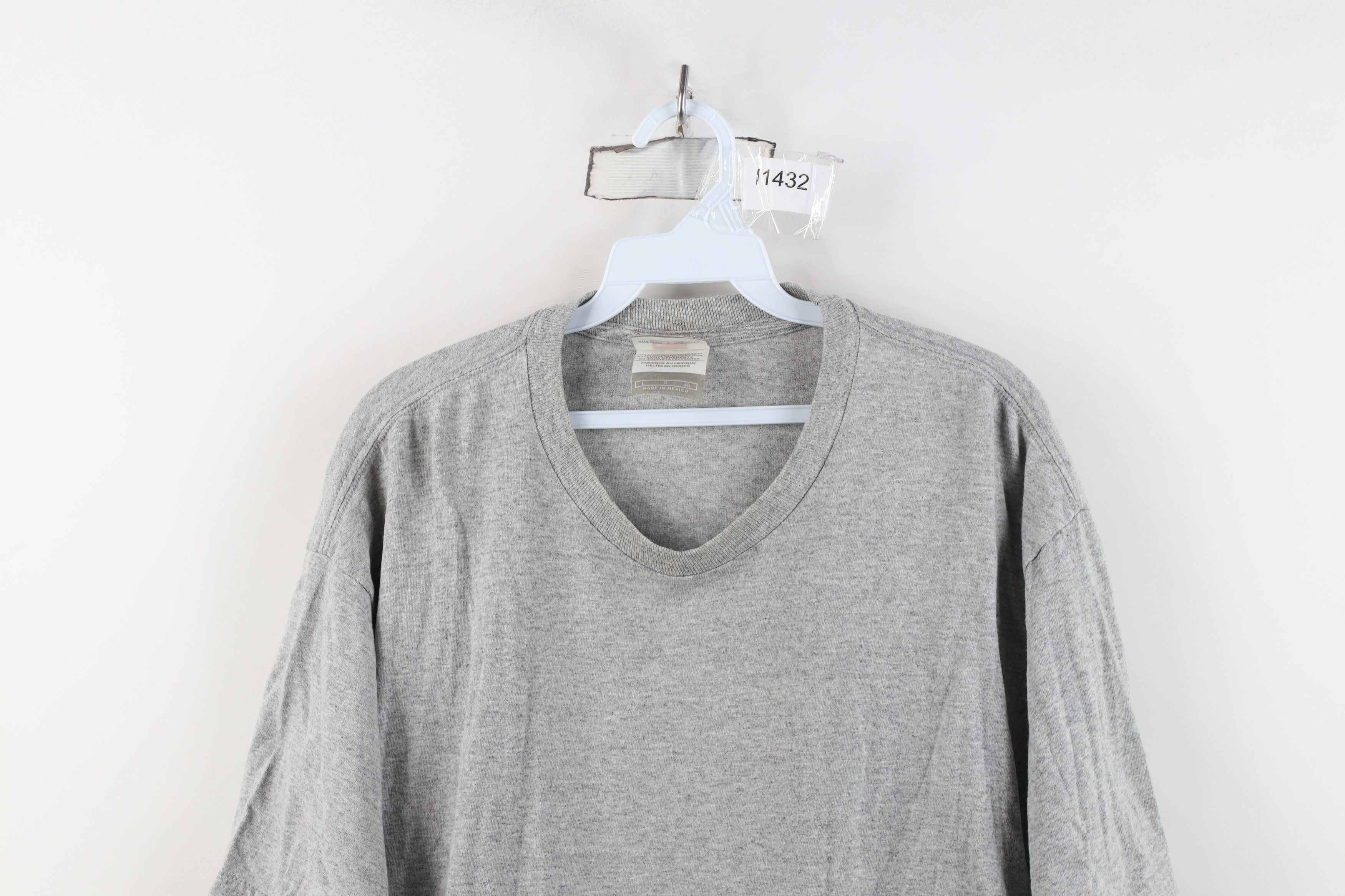 Nike Vintage Y2K Nike Scott Mini Swoosh T-Shirt Heather Gray Size US L / EU 52-54 / 3 - 2 Thumbnail