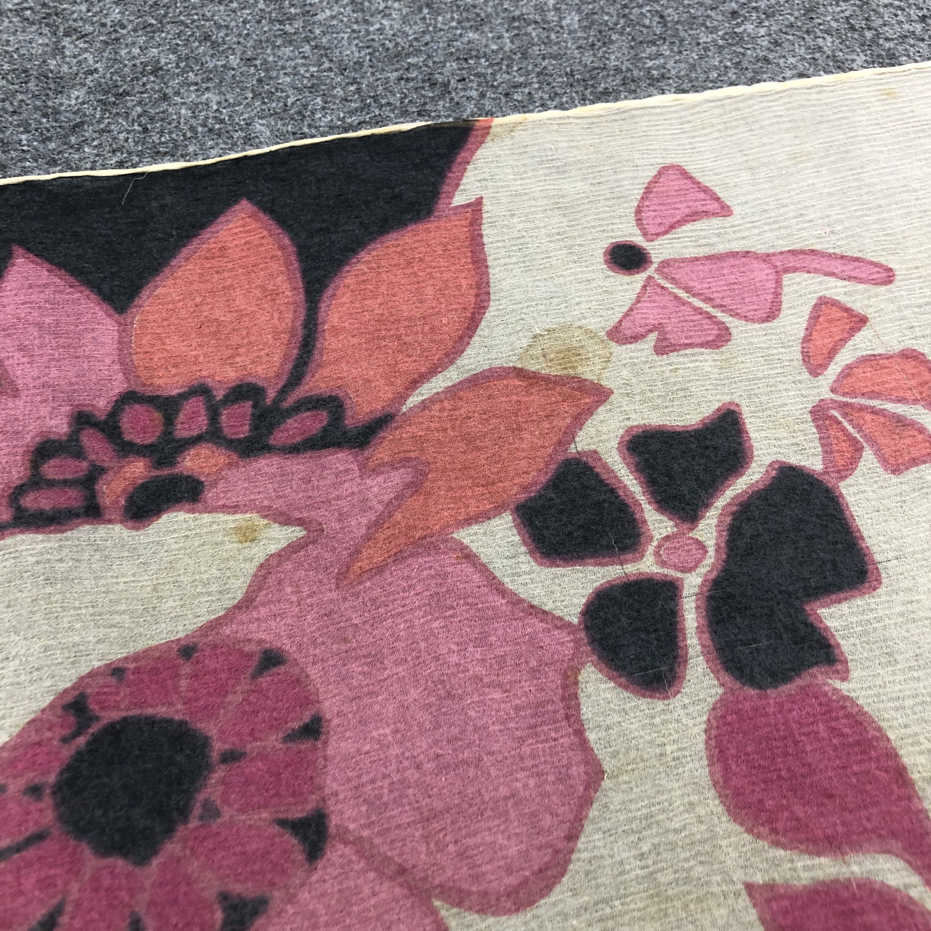 Pierre Cardin Vintage Pierre Cardin Floral Silk Scarf M818 Size ONE SIZE - 13 Thumbnail