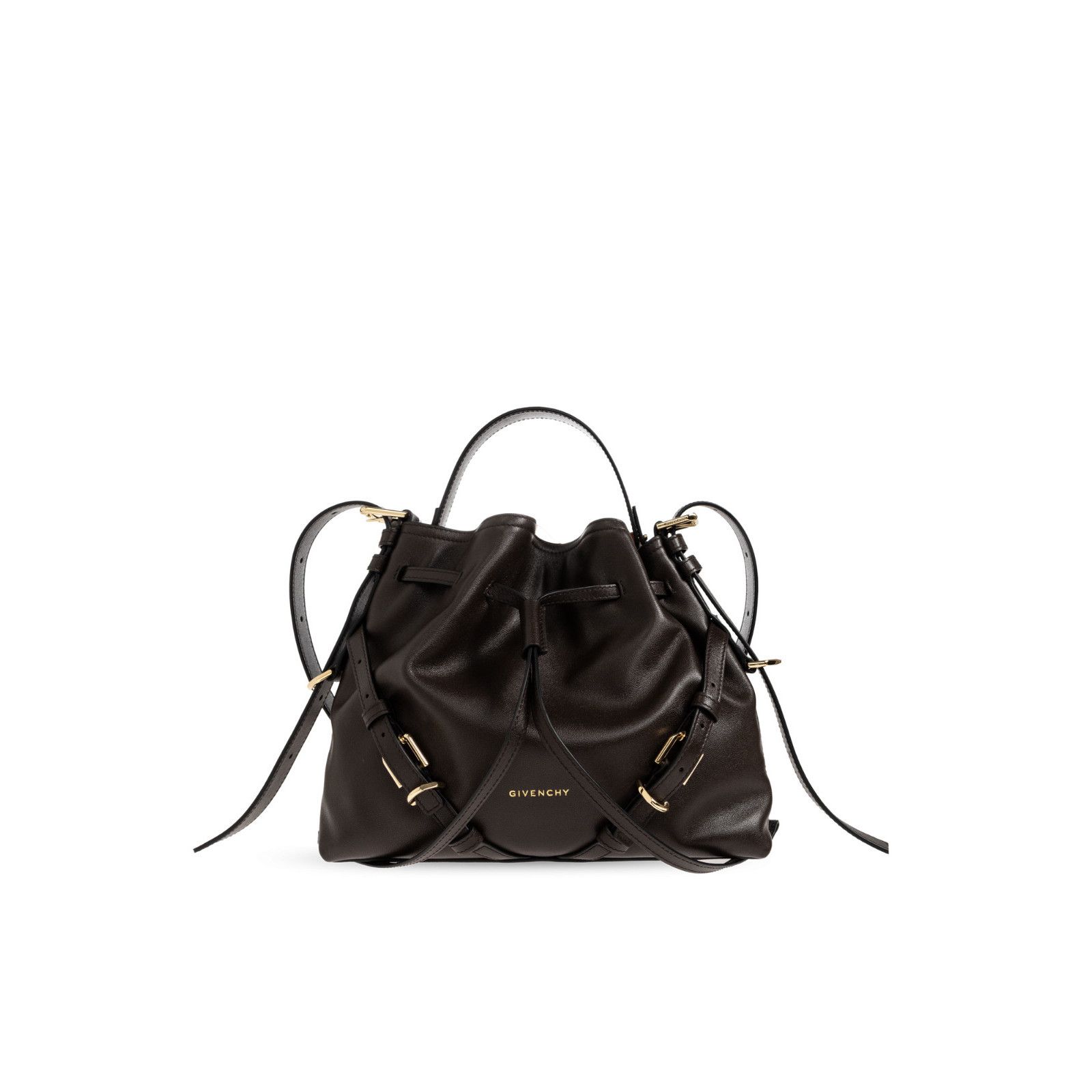 Givenchy GIVENCHY $1990 Small Voyou Chocolate Bucket Bag New & Authe Size ONE SIZE - 1 Thumbnail