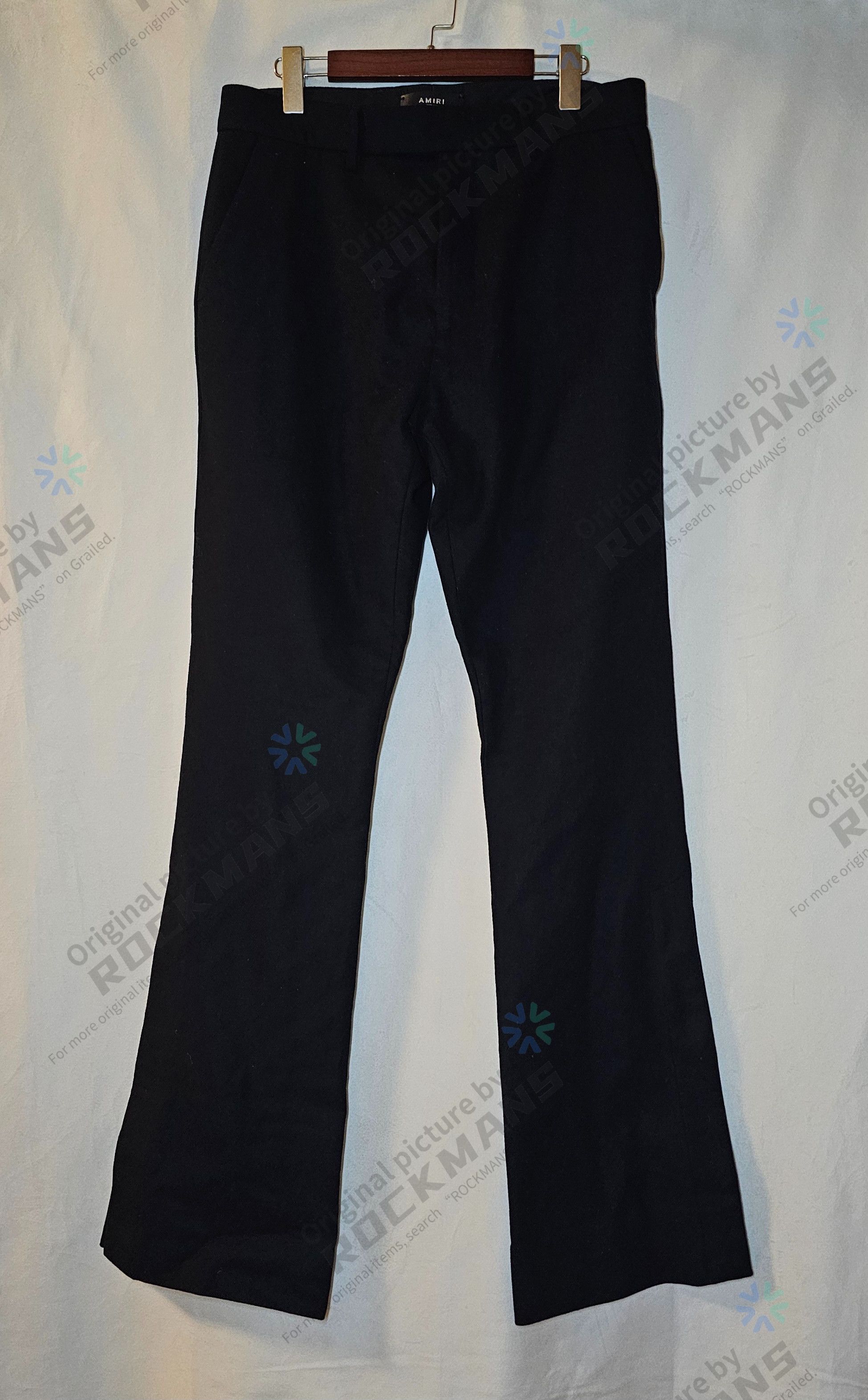 Amiri Men's SS23 Wool Slightly Thick Flared Pants Size 50