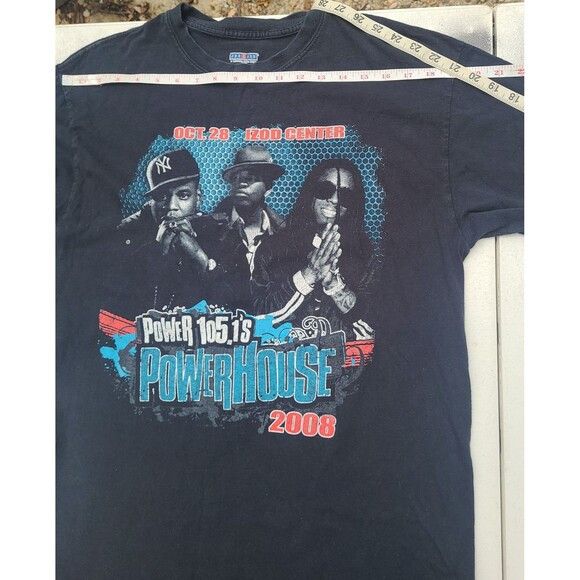 Rap Tees × Vintage Vintage Jay Z Lil Wayne Powerhouse Radio concert shirt 2008 Size US M / EU 48-50 / 2 - 8 Thumbnail