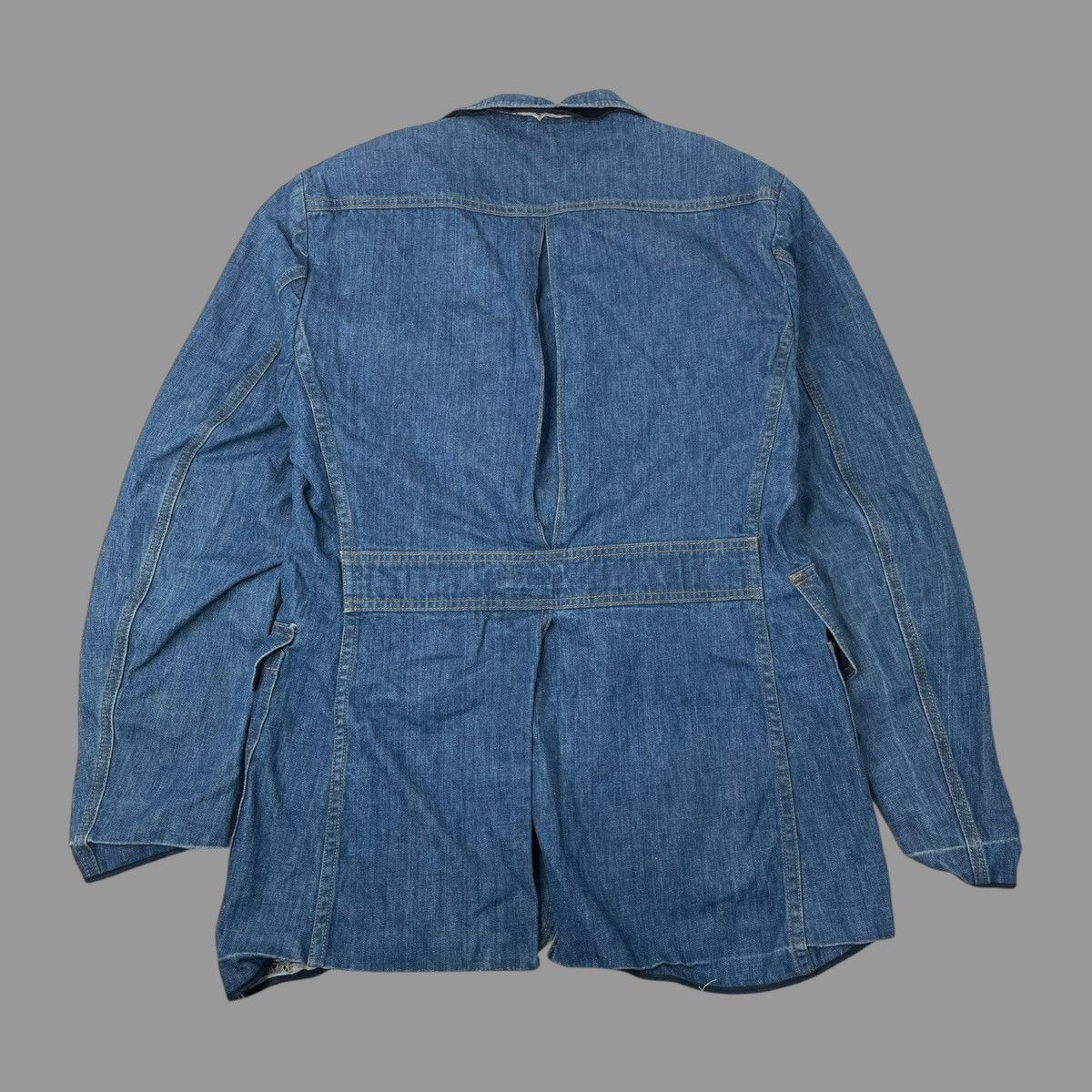 Lee × Vintage Vintage 1970s Lee denim sanforized blazer jacket Size US L / EU 52-54 / 3 - 2 Thumbnail