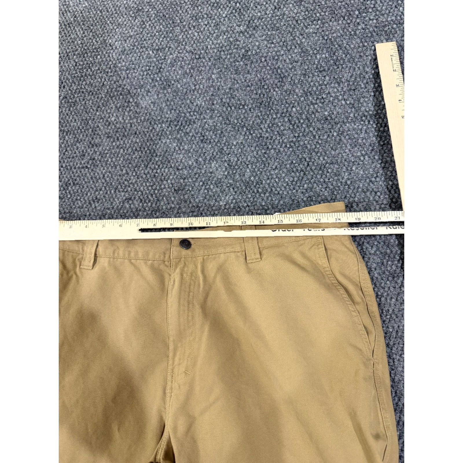 Vintage Columbia Pants Mens 38x30 Khaki Tan Hiking Outdoor Straight Leg Chino Cargo Pocket Cotton Beige Regular Flat Front Modern Mens Size US 38 / EU 54 - 4 Thumbnail