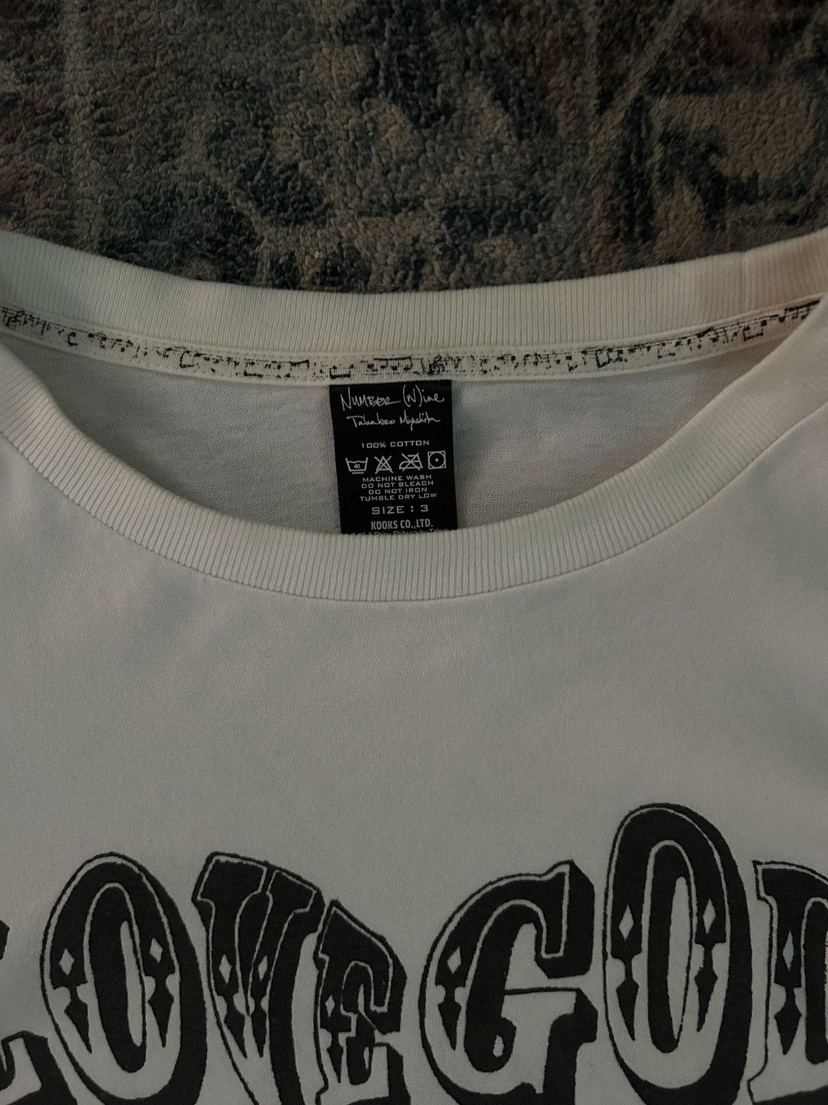 Number (N)ine Number (N)ine 07AW Love God Murder Tee Size US M / EU 48-50 / 2 - 2 Thumbnail