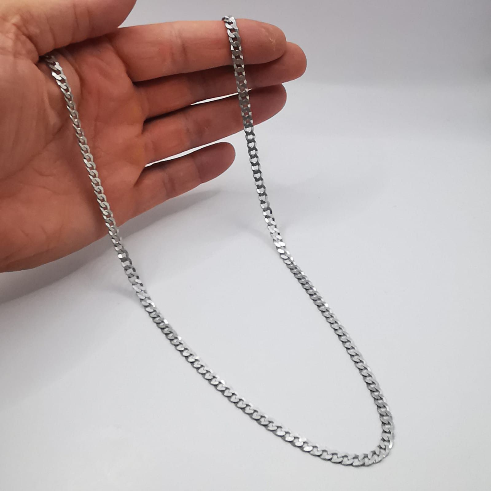 Sterling Silver Vintage Jewelry Chain, 925 Sterling Silver, Signed , 18,24g Size ONE SIZE - 4 Thumbnail