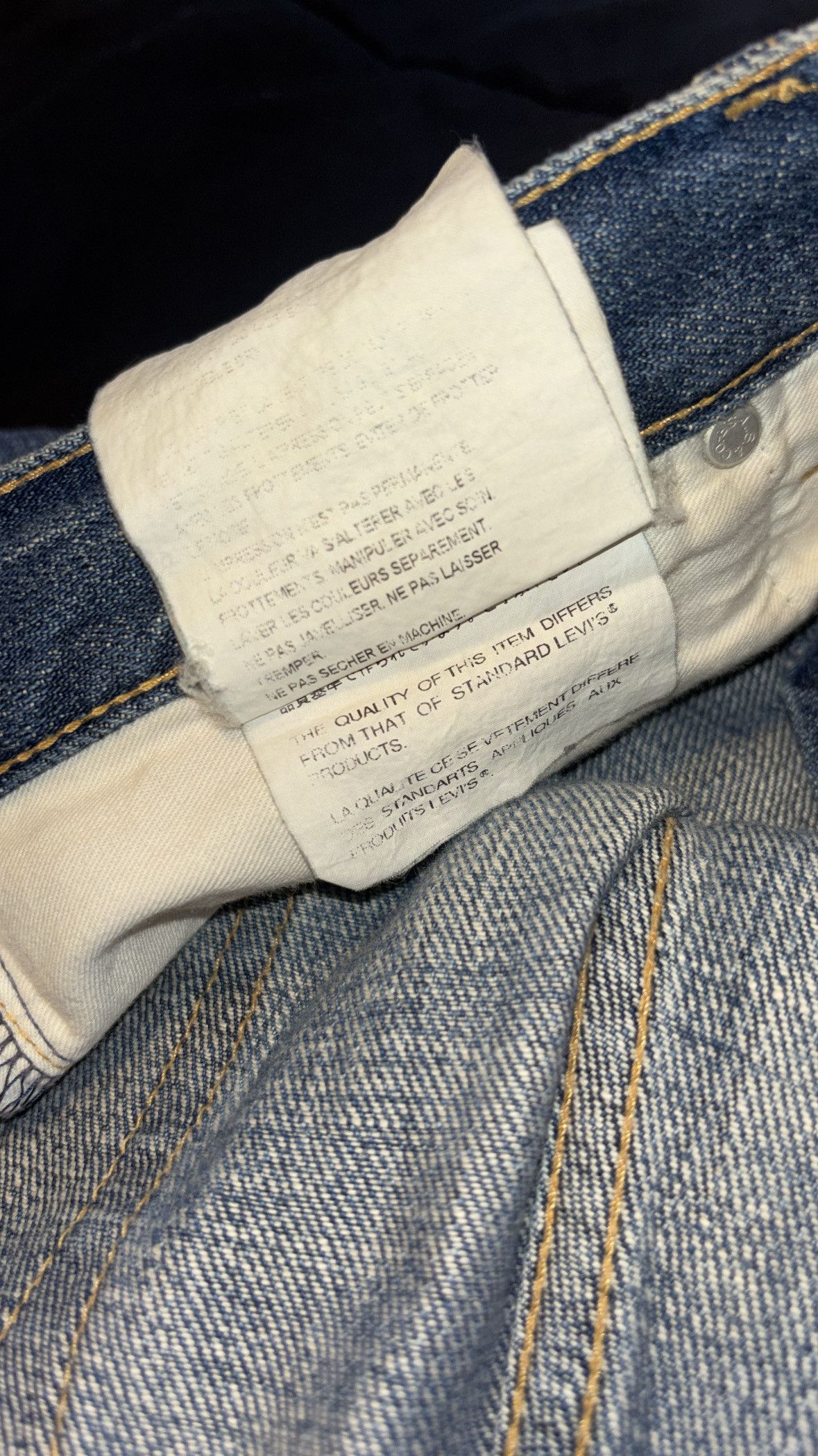Junya Watanabe Junya Watanabe Levi’s Scandinavian Norway Flag Denim (2005) Size US 29 - 6 Thumbnail