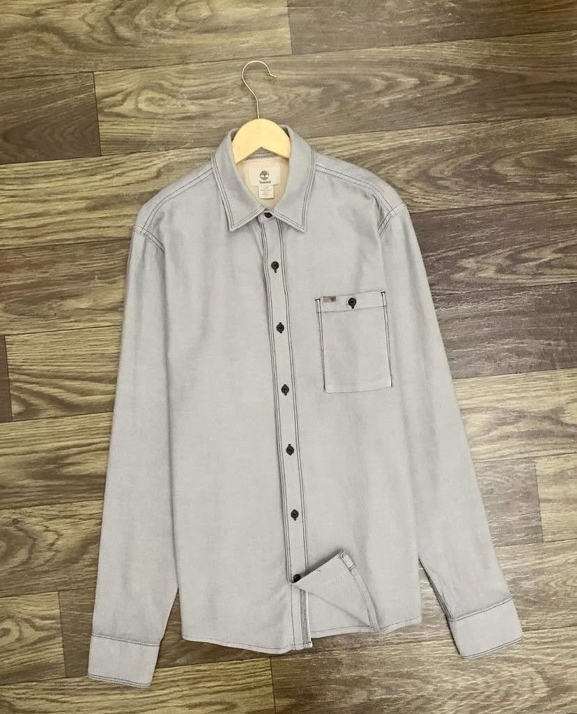 Timberland Mens Shirt TIMBERLAND Organic Cotton Long Sleeve Size US S / EU 44-46 / 1 - 2 Thumbnail