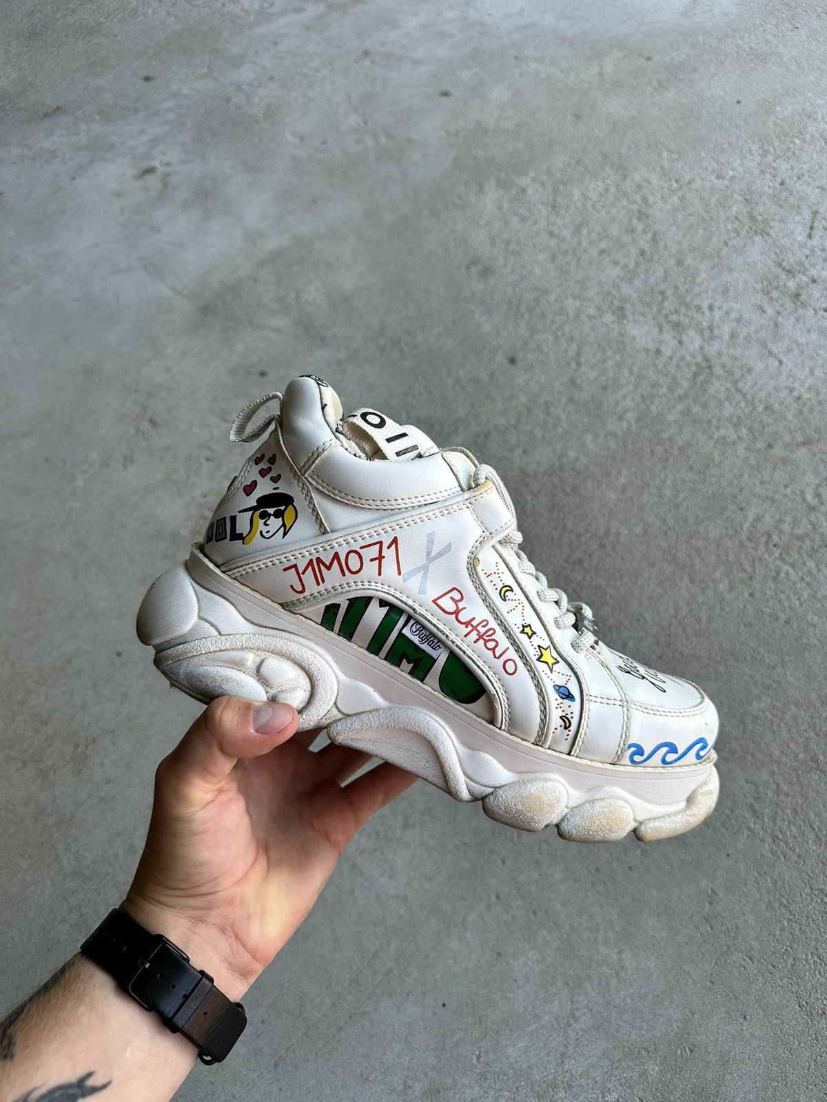 Buffalo London Buffalo Y2K Flame Chunky Shoes Grailed