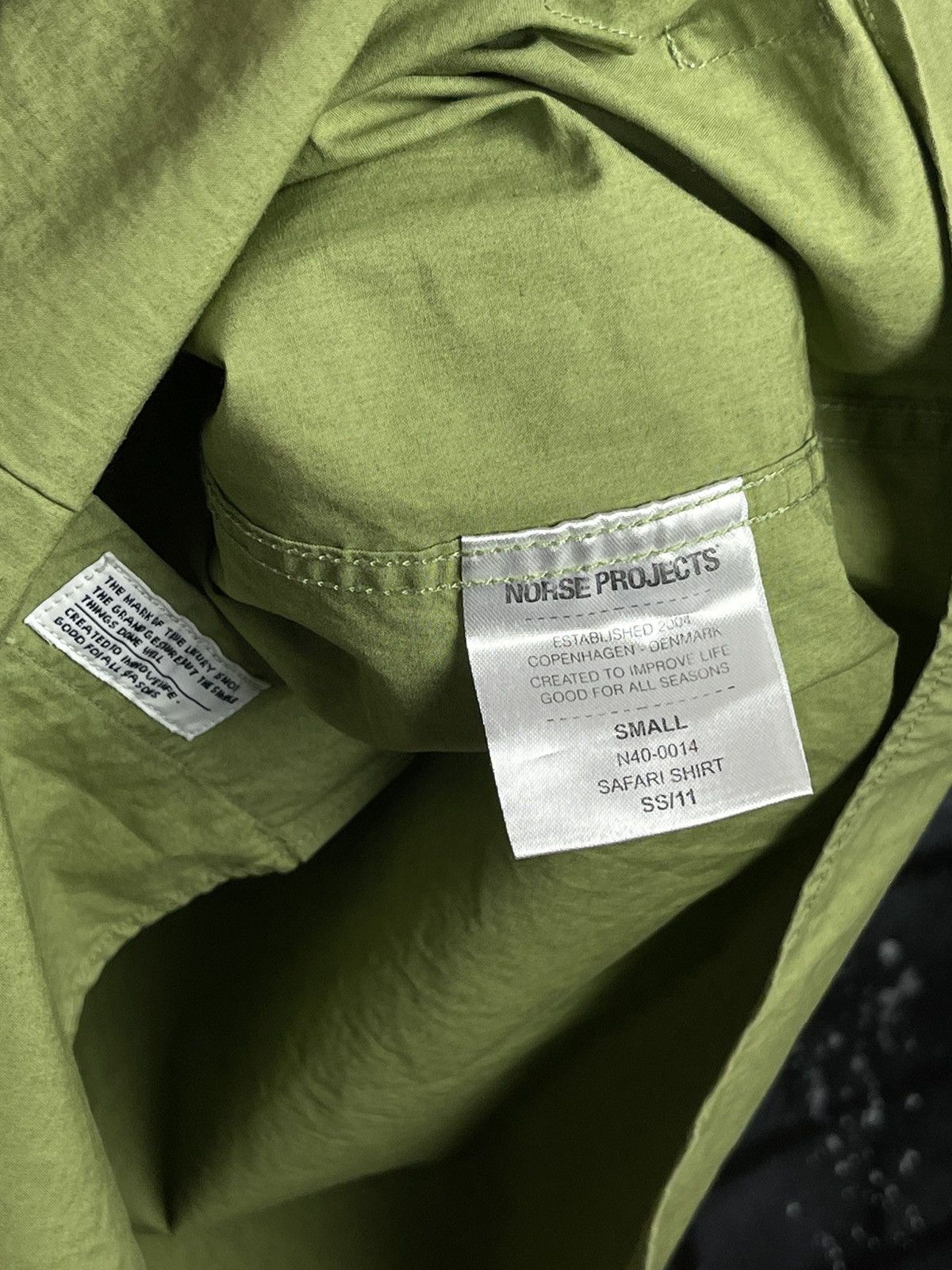 Norse Projects Norse Project Green Safari Shirt Men’s Size S Size US S / EU 44-46 / 1 - 14 Thumbnail