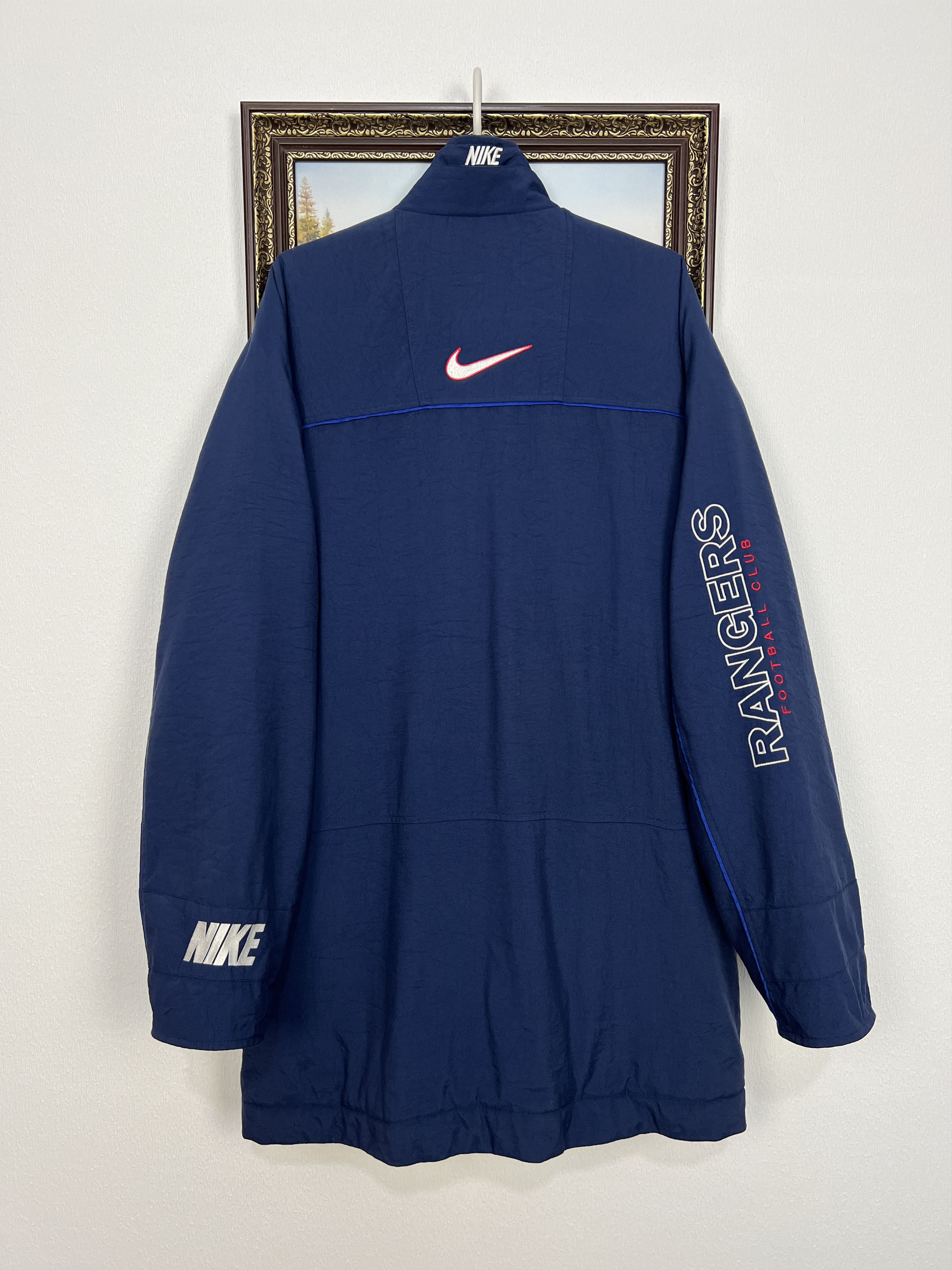 Nike Vintage 90's Nike Glasgow Rangers Football Jacket Soccer Size US XL / EU 56 / 4 - 18 Thumbnail
