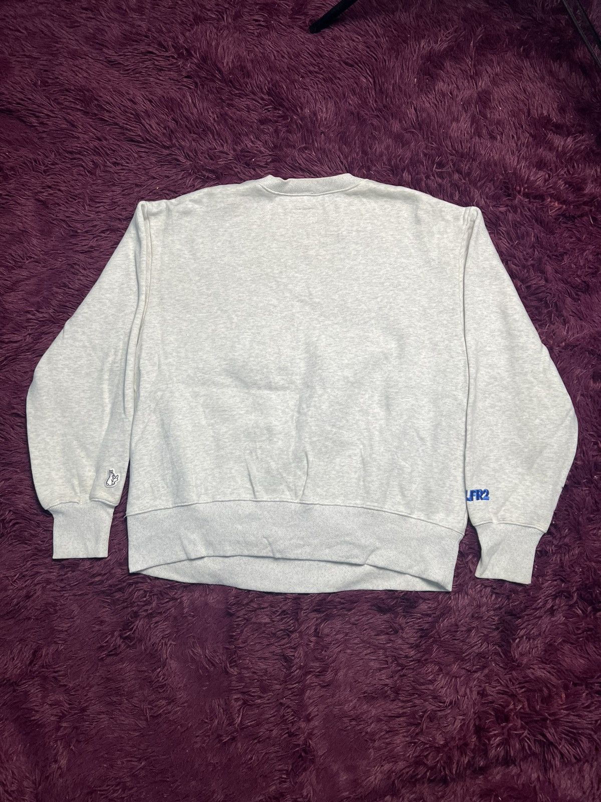 14th Addiction XLARGE x #FR2 Fxxking Rabbits Heather Grey Sweatshirt (46) Size US XL / EU 56 / 4 - 2 Thumbnail
