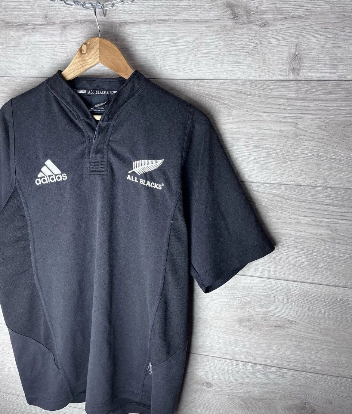 Vintage Vintage men’s soccer jersey Adidas All Black size M Size US M / EU 48-50 / 2 - 4 Thumbnail