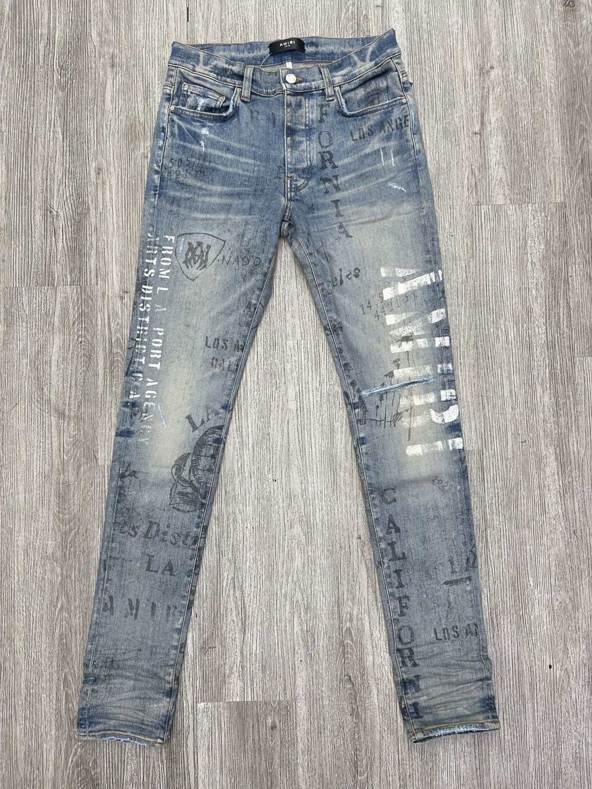 Amiri Amiri Military stencil jeans Size US 30 / EU 46 - 1 Thumbnail