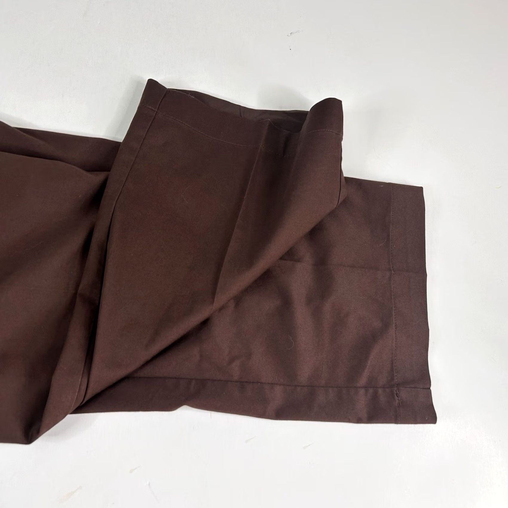 Vintage Oak Hill 48 x 26 Straight Fit Tech Pants Cotton Blend Brown Flat Front Casual Mens Pants Size US 32 / EU 48 - 6 Thumbnail