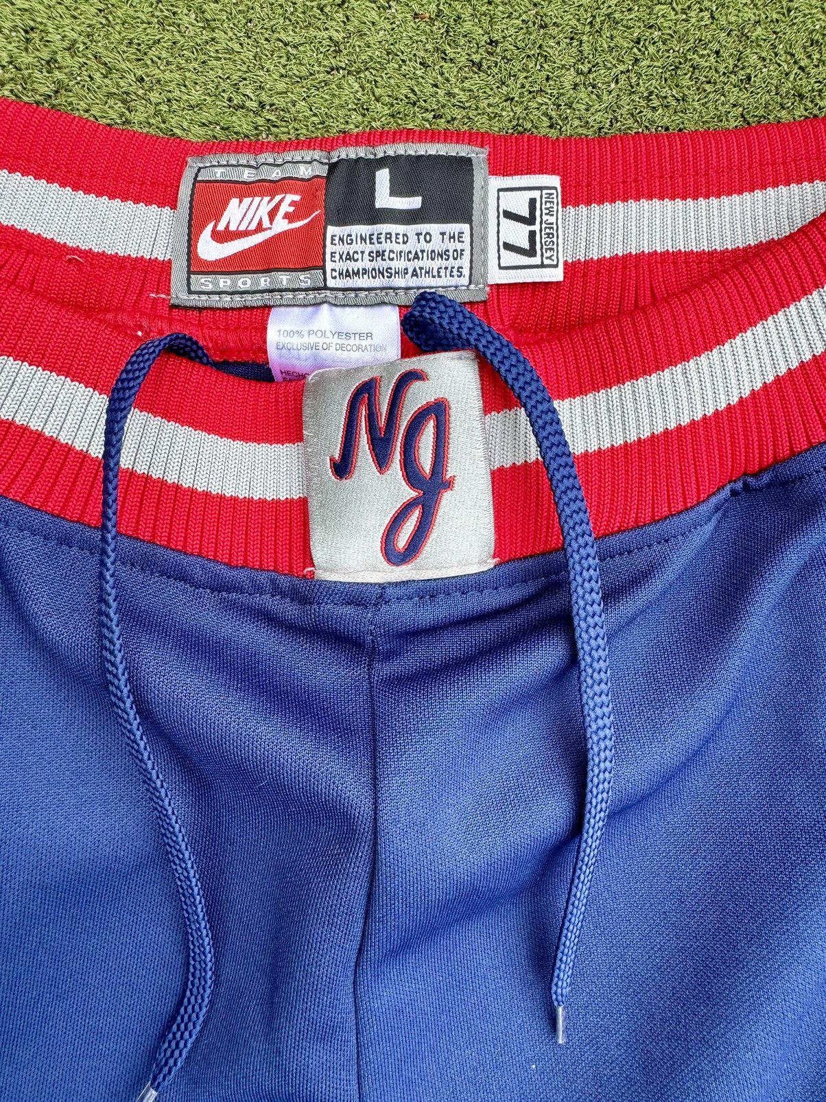 NBA × Nike × Vintage New Jersey Nets Y2K Vintage Nike NBA Warm-Up Pants Size US 32 / EU 48 - 3 Thumbnail