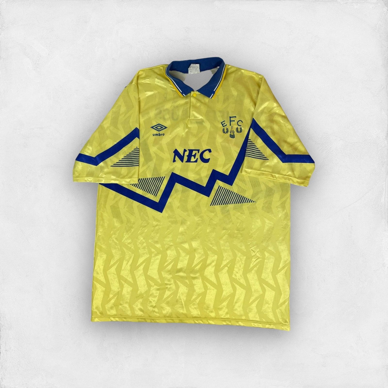 Umbro × Vintage Vintage Umbro Men's Yellow Everton F.C. Football Jersey XL Size US XL / EU 56 / 4 - 1 Thumbnail