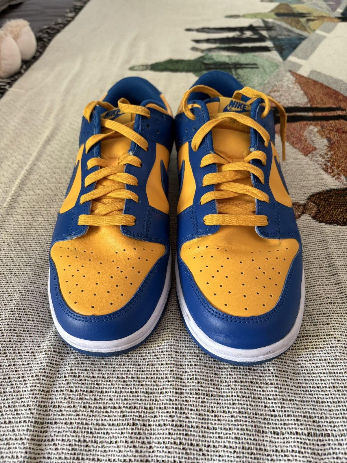Nike Nike Dunk Low Blue Jay & University Gold (UCLA)(No Box) Size US 11 / EU 44 - 3 Thumbnail