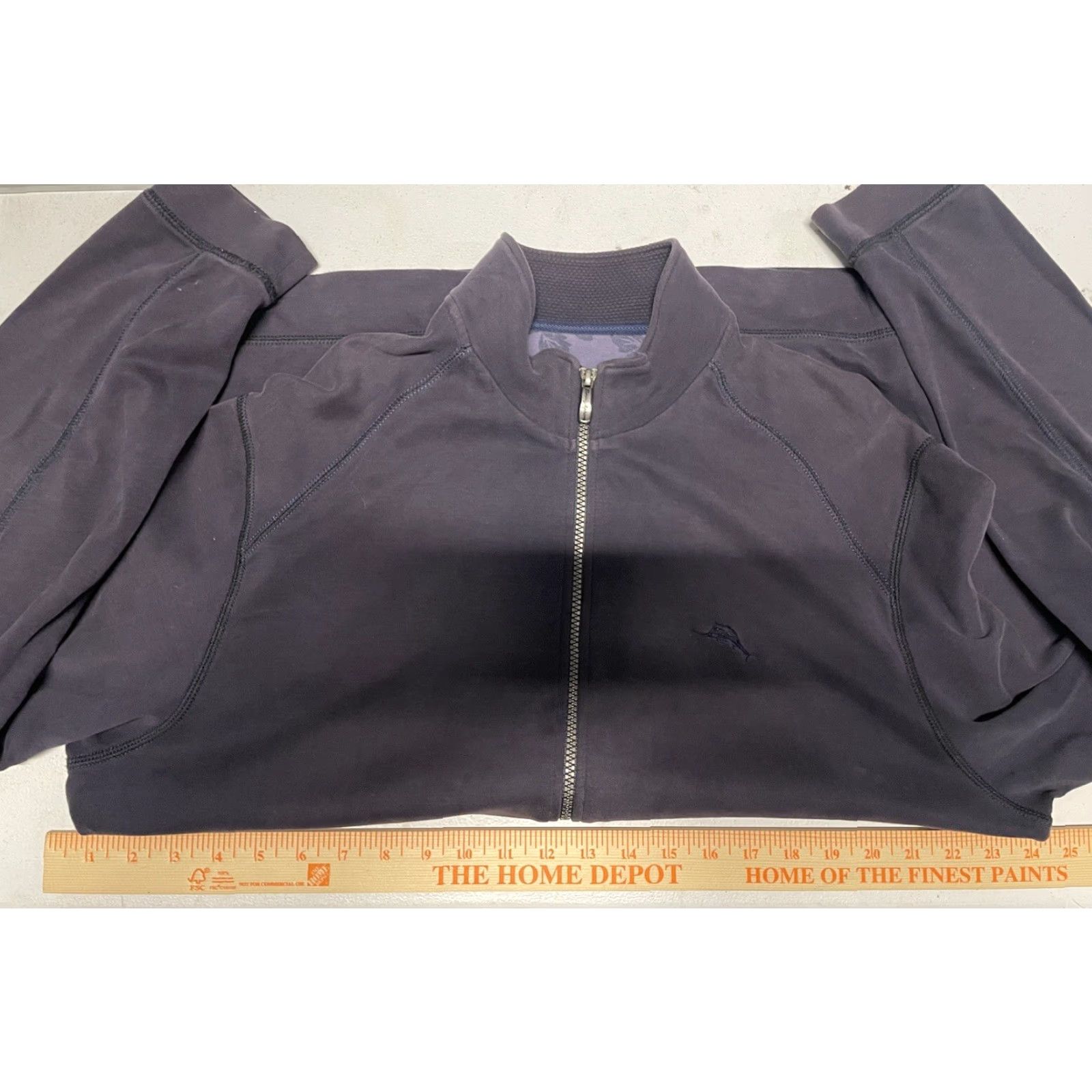 Tommy Bahama Tommy Bahama Blue Zip Up Turtleneck Jacket Mens Medium 100% Pima Cotton Full Zip Sweater Size US M / EU 48-50 / 2 - 7 Thumbnail