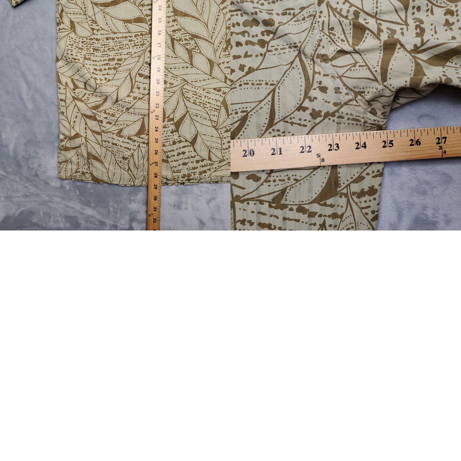 Hilo Hattie Hilo Hattie Shirt Men L Green Floral Silk Blend Hawaiian Button Short Sleeve Size US L / EU 52-54 / 3 - 8 Thumbnail