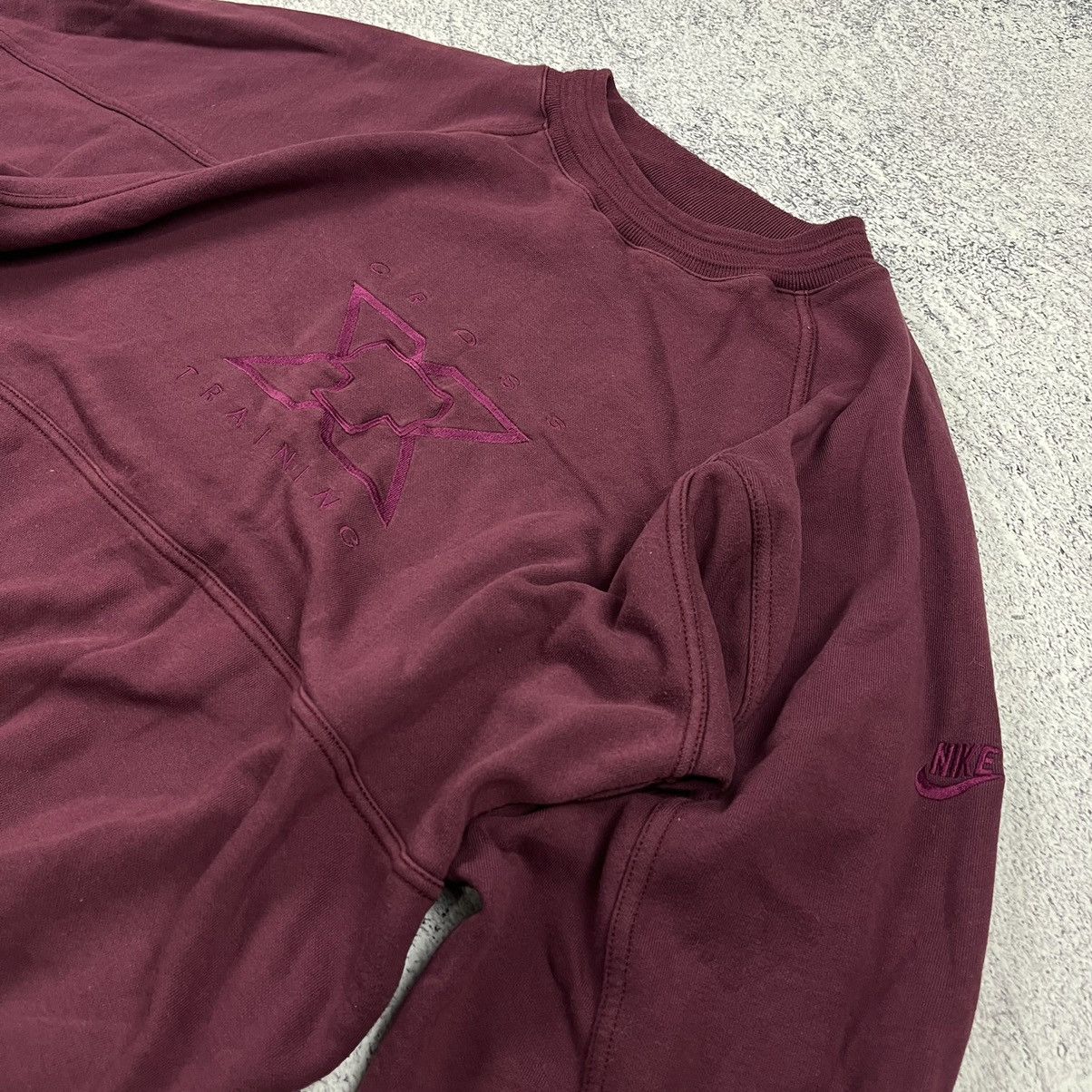 Nike × Vintage Nike vintage sweatshirt cross training 80s big logo rare Size US M / EU 48-50 / 2 - 2 Thumbnail