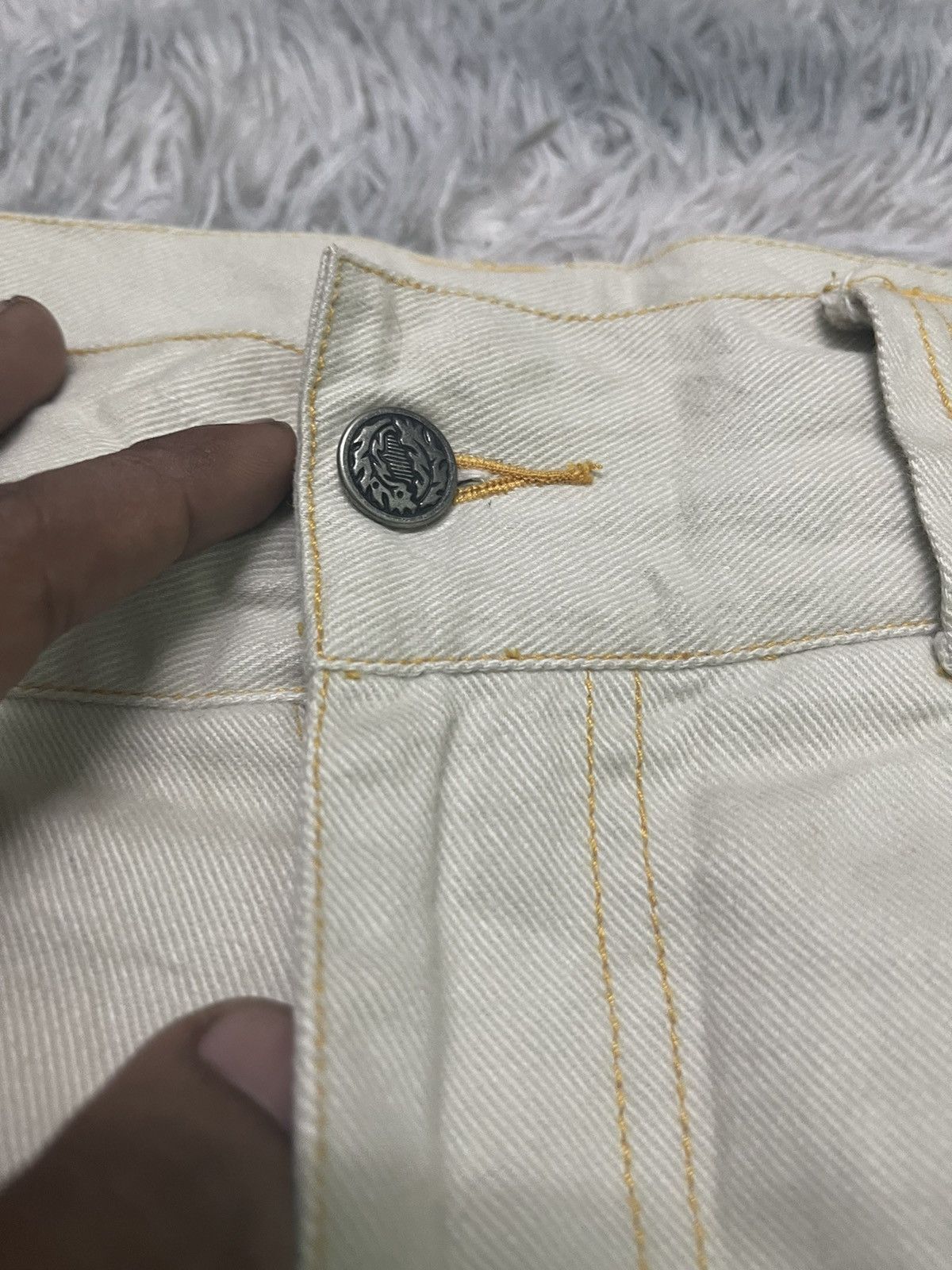Japanese Brand 2000s JNCO INSPIRED BIG POCKET RARE SOFT JEANS Size US 31 - 9 Thumbnail