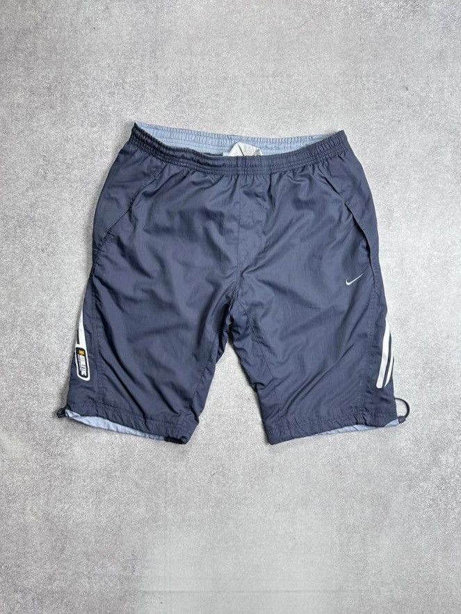 Nike Vintage Nike Swoosh Nylon Tn Style Shorts Y2K S Size US 31 - 1 Thumbnail