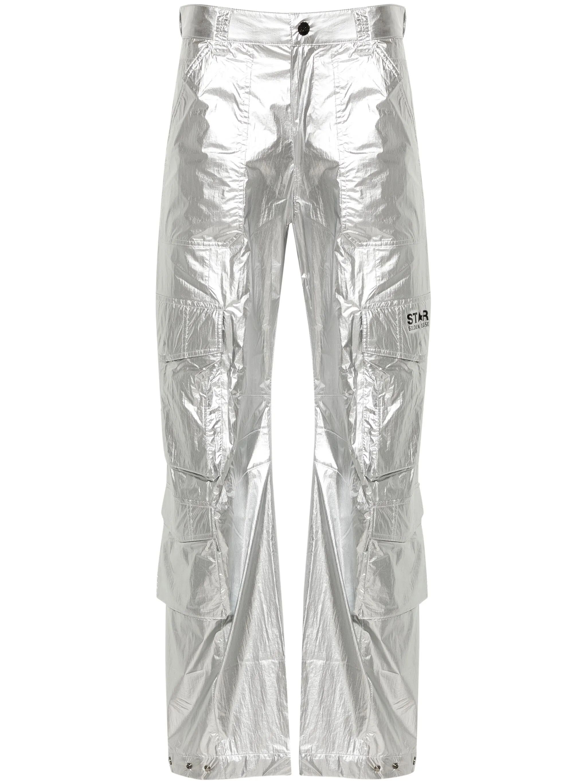 Golden Goose o1y0725 Cargo Pant in Silver Size 26" / US 2 / IT 38 - 1 Thumbnail