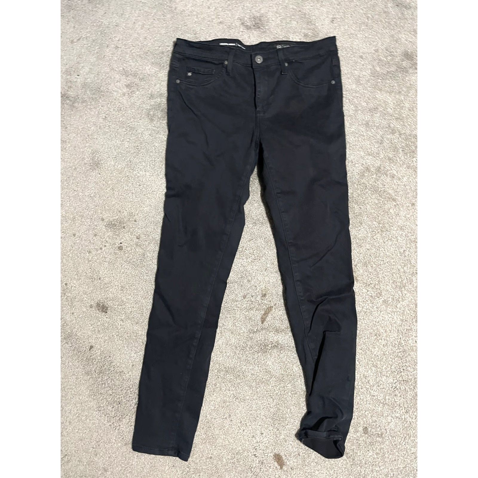 Denime AG Jeans Women Black Super Skinny Ankle Denim Jeans Size 28 Womens Size 28" / US 6 / IT 42 - 2 Thumbnail