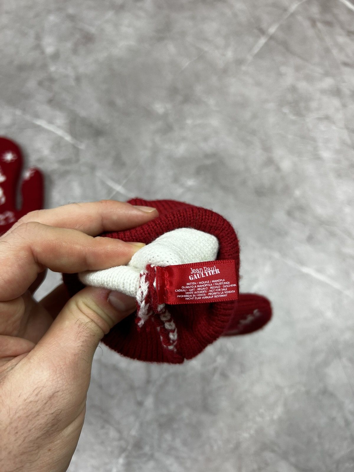 Jean Paul Gaultier Jean Paul Gaultier JPG Vintage Christmas Gloves Size ONE SIZE - 4 Thumbnail