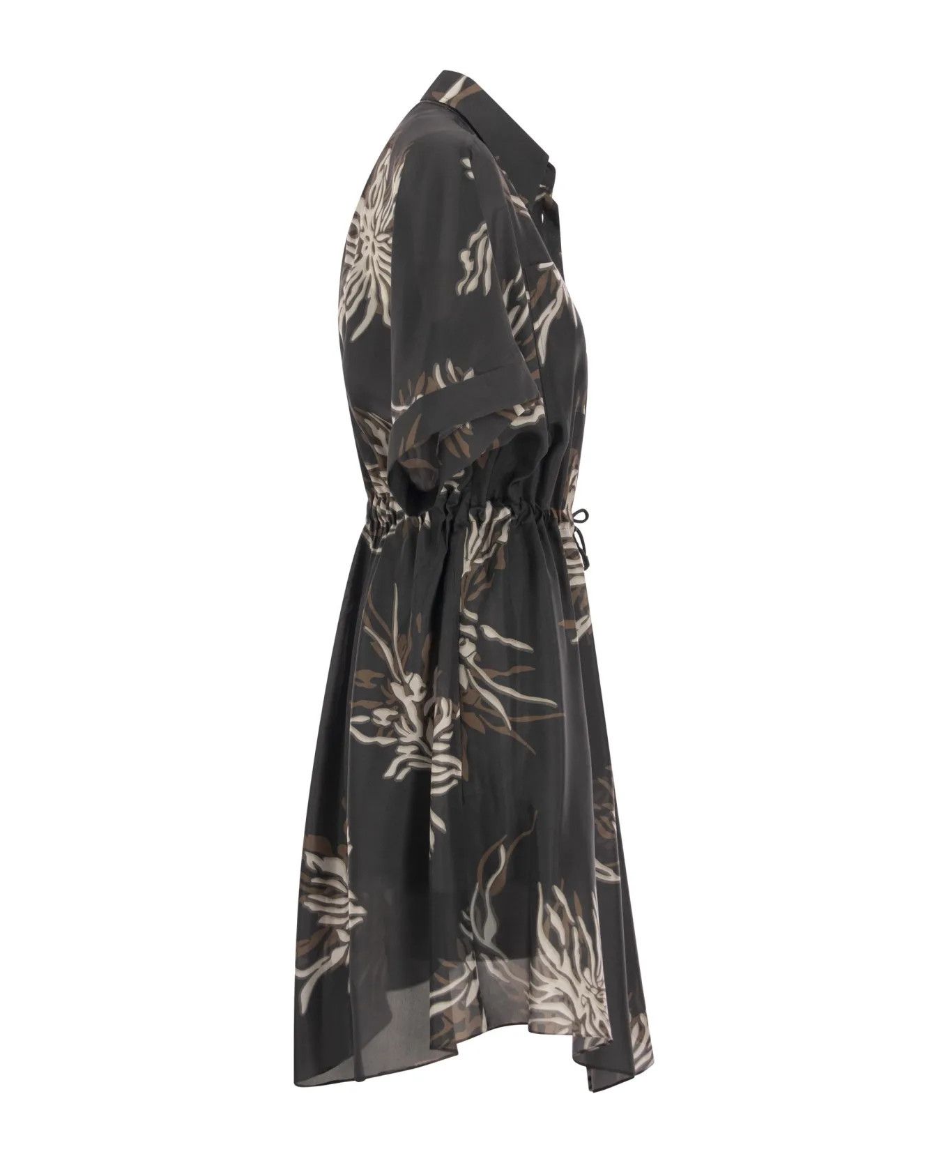 Brunello Cucinelli o1y0725 Mini Dress in Multicolor Size L / US 10 / IT 46 - 3 Thumbnail