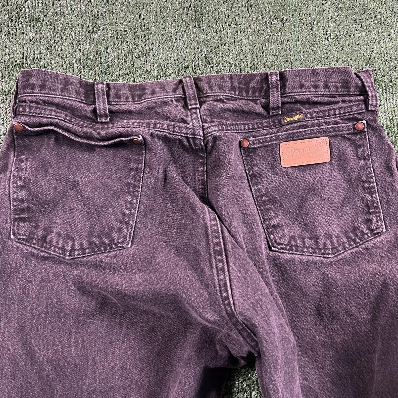 Wrangler Wrangler Men's Vintage Black Denim Jeans. 38x32 Size US 38 / EU 54 - 5 Thumbnail