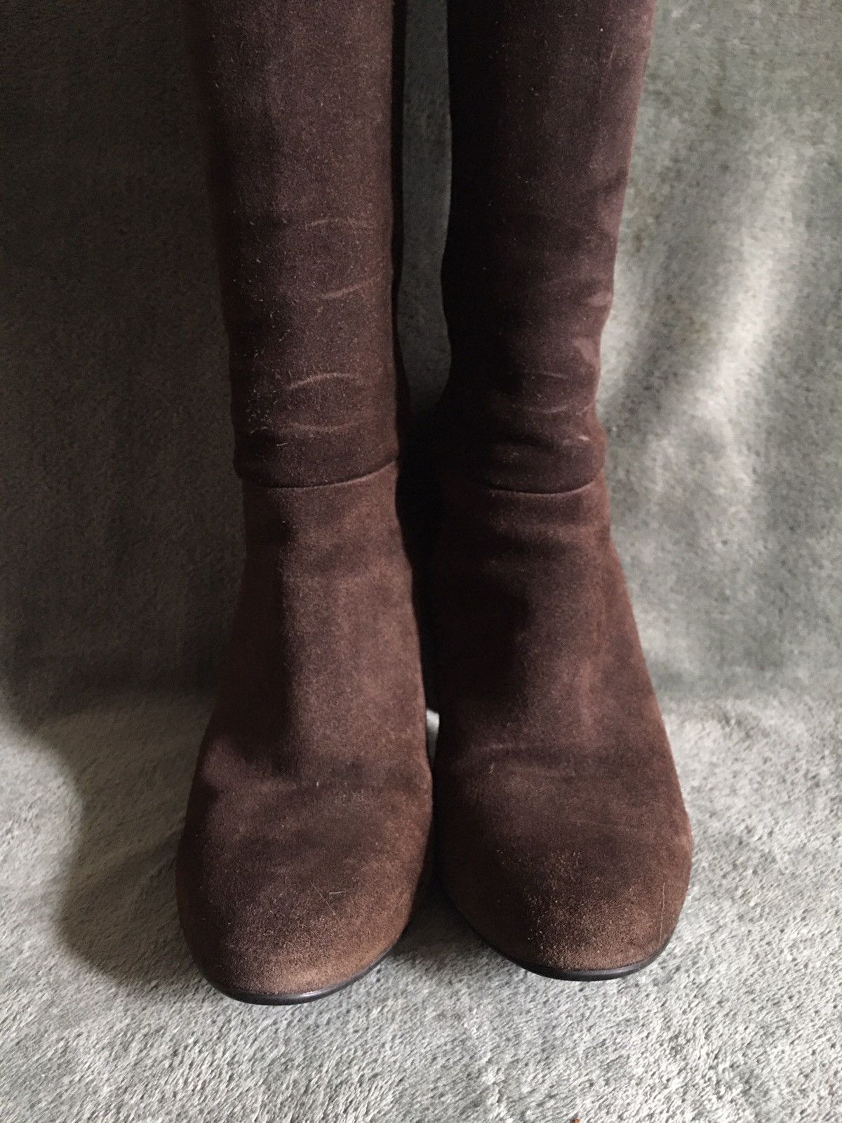 Car Shoe Original Car Shoe by Prada Brown Suede Boots Heels EU 36.5 Size US 6.5 / IT 36.5 - 5 Thumbnail