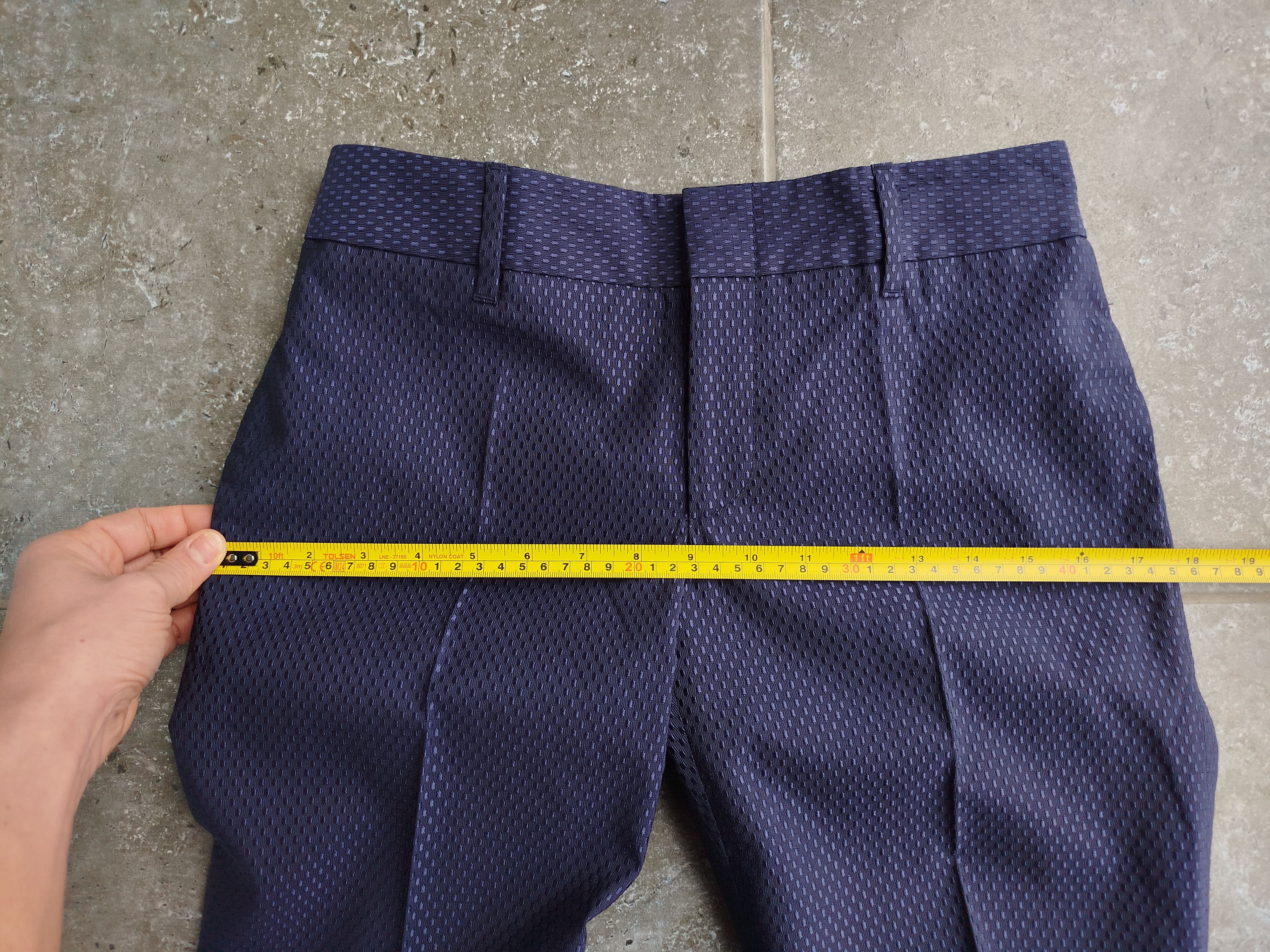 Gucci Gucci Dress Pants Jacquard Pockets Wool Silk Blend 2009 Size 26" / US 2 / IT 38 - 14 Thumbnail