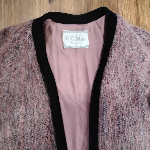 Other Vintage LC Mae Mohair Cardigan Sweater Union Labor Size L / US 10 / IT 46 - 1 Thumbnail