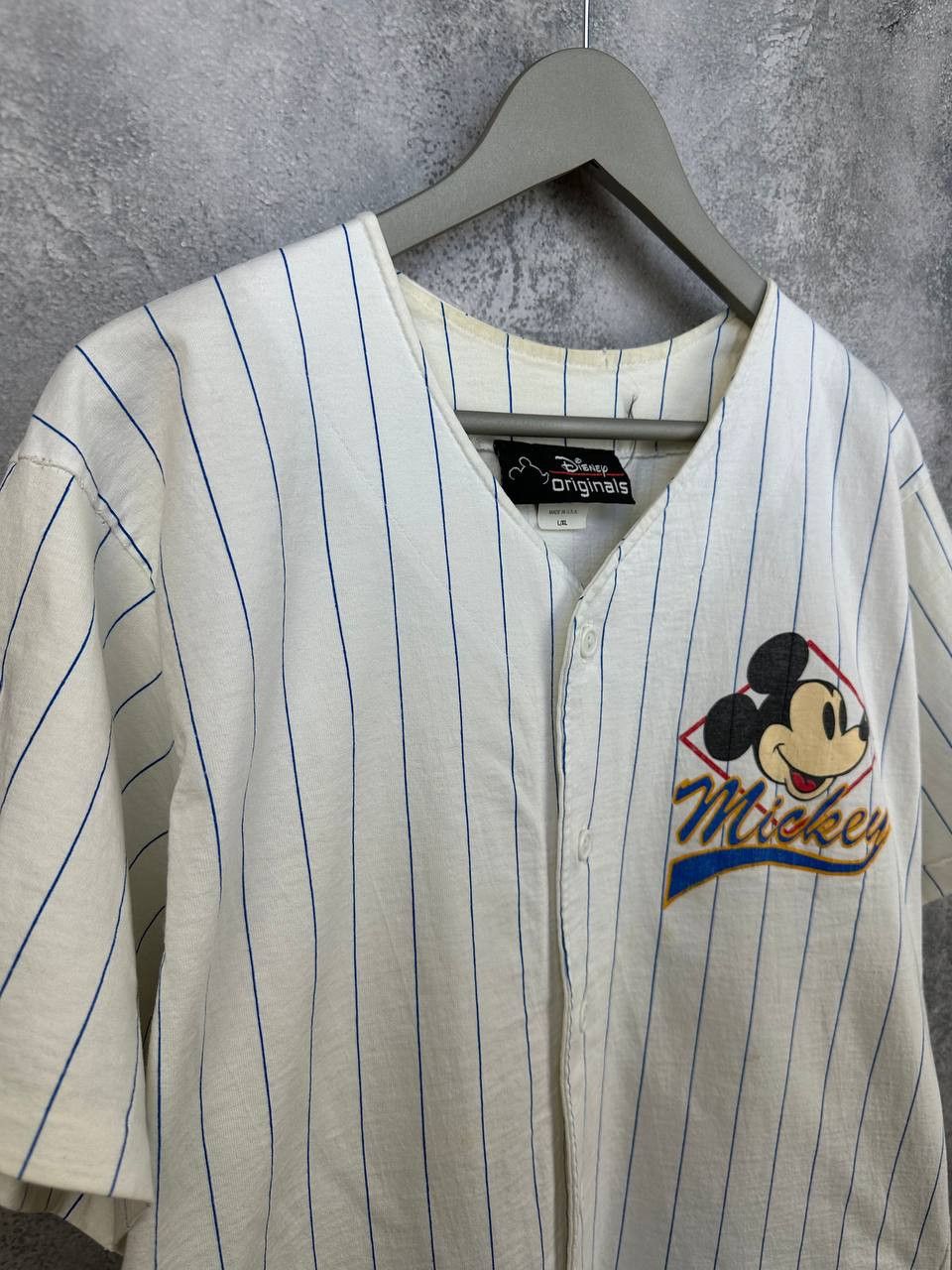 Disney Mickey Sport Baseball T-Shirt Jersey Made in USA 90s