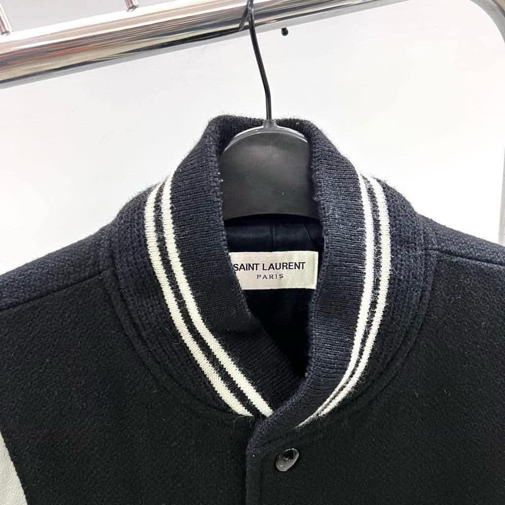 Hedi Slimane × Saint Laurent Paris × Yves Saint Laurent HEDI SLIMANE X SAINT LAURENT TEDDY WOOL BOMBER JACKET IT44 Size US S / EU 44-46 / 1 - 4 Thumbnail