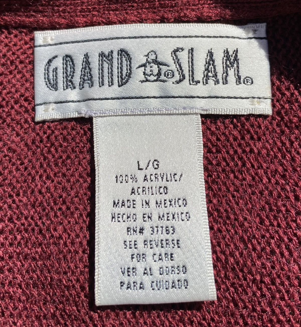 Other Vintage 90’s Grand Slam Penguin Maroon Cardigan Sweater XL Size US XL / EU 56 / 4 - 7 Thumbnail