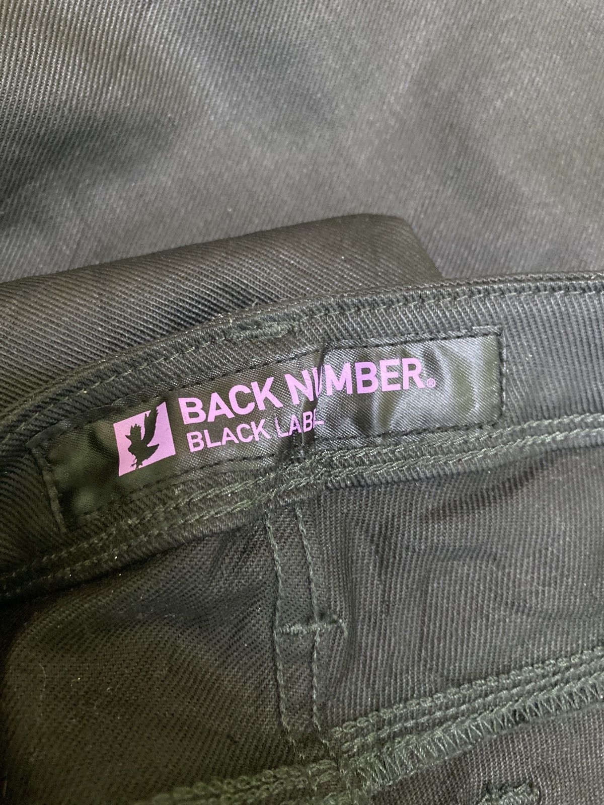 Designer × Japanese Brand × Vintage Skinny BACK NUMBER Waxed Low Rise Denim Size US 28 / EU 44 - 19 Thumbnail