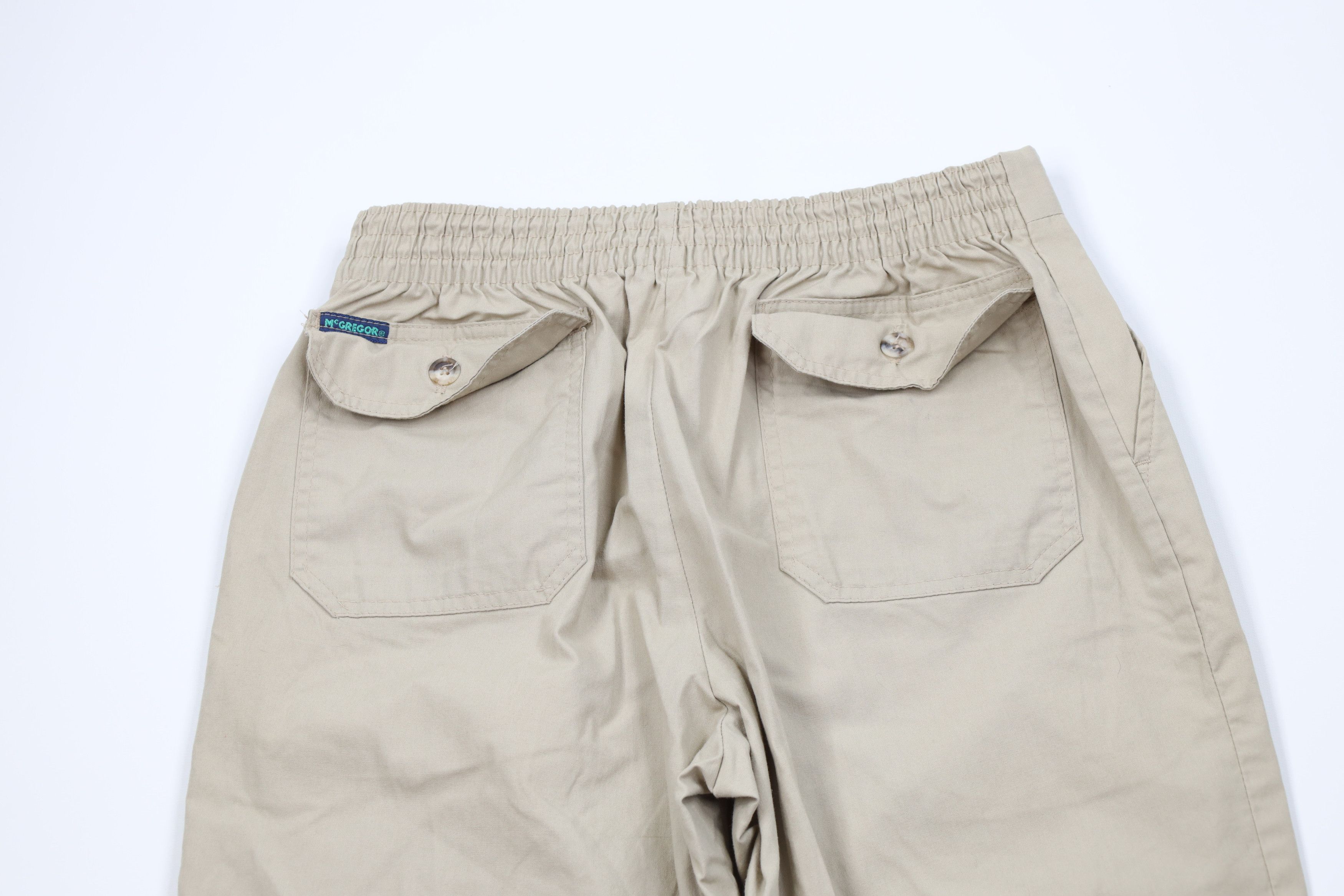 Vintage Vintage 90s Streetwear Wide Leg Loungewear Pants Beige Khaki Size US 34 / EU 50 - 10 Thumbnail