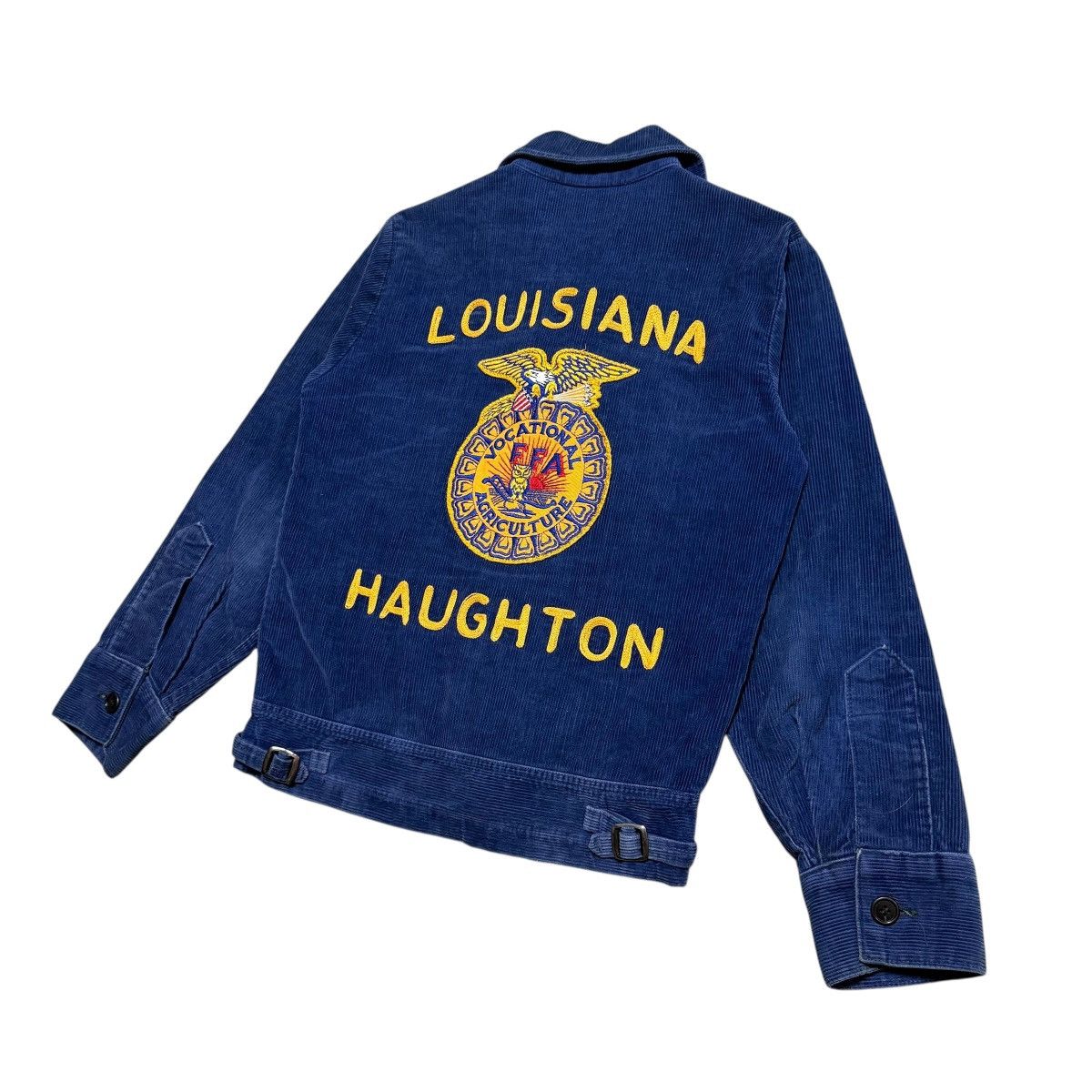 Vintage Vtg 60s FFA Louisiana Haughton Talon Zipper Corduroy Jacket Size US XS / EU 42 / 0 - 2 Thumbnail