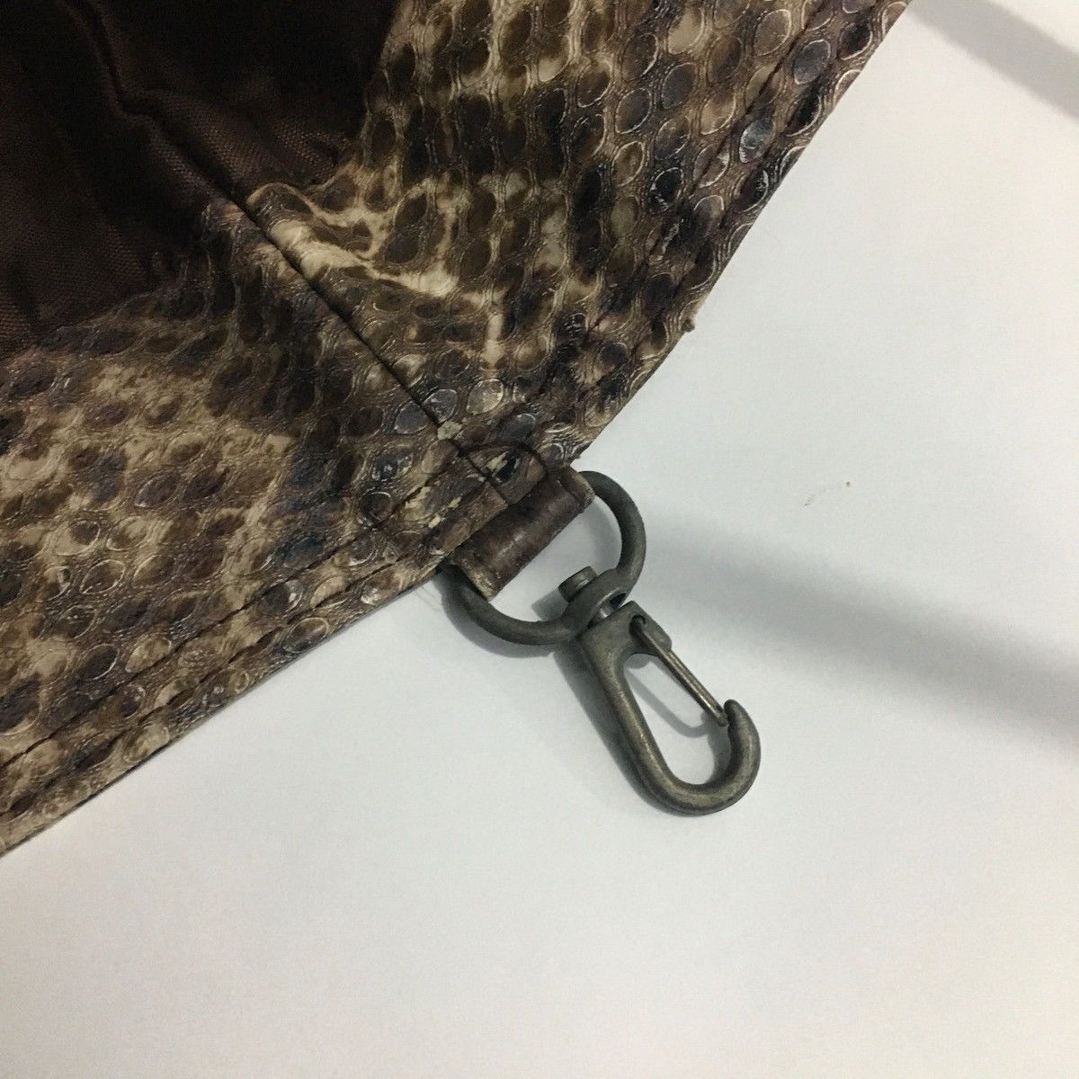 Japanese Brand Kenzia Leather Snake Skin Totebag Size ONE SIZE - 9 Thumbnail