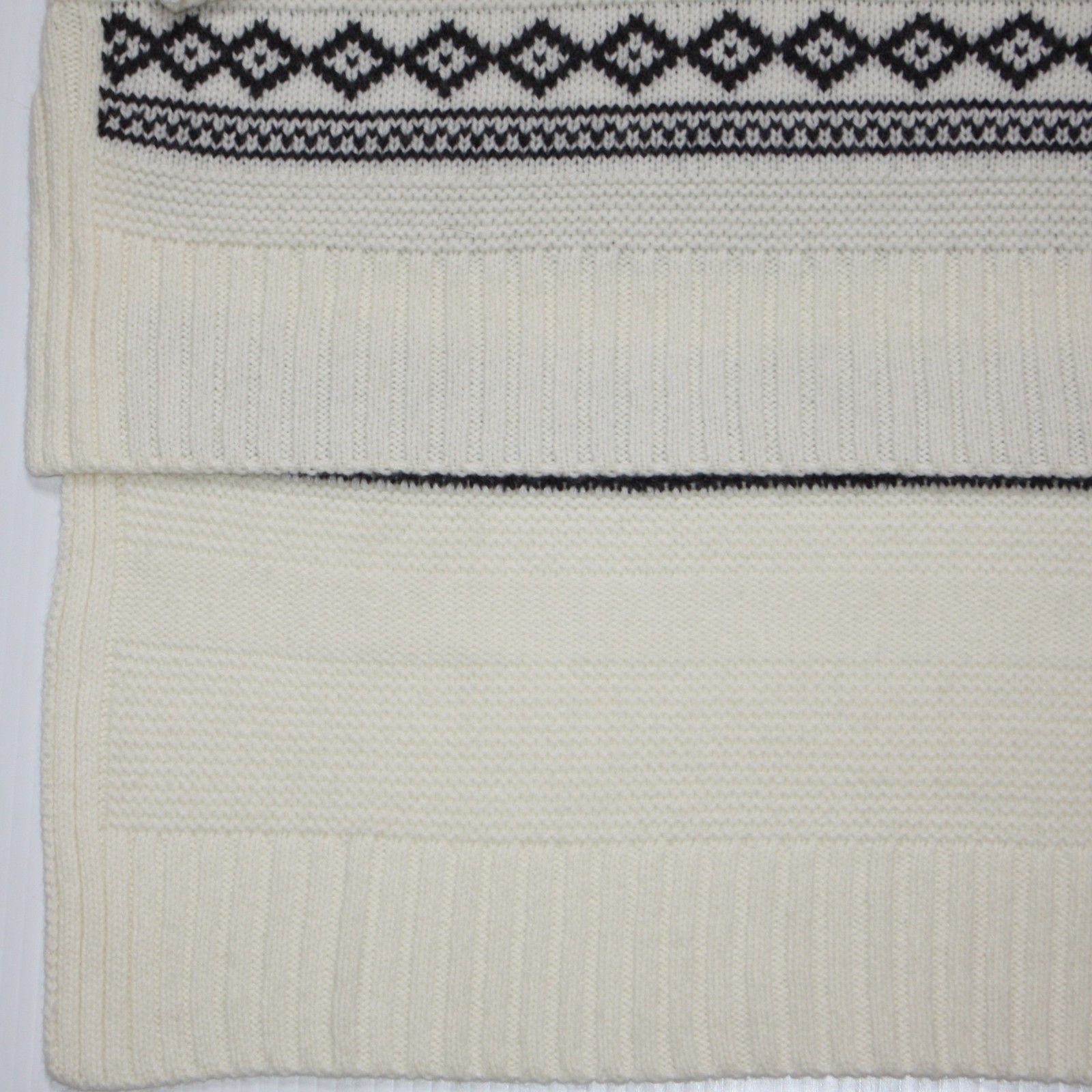 Splendid Asymmetric Intarsia-knit Cream Sweater MRSP $278 Size M / US 6-8 / IT 42-44 - 8 Thumbnail