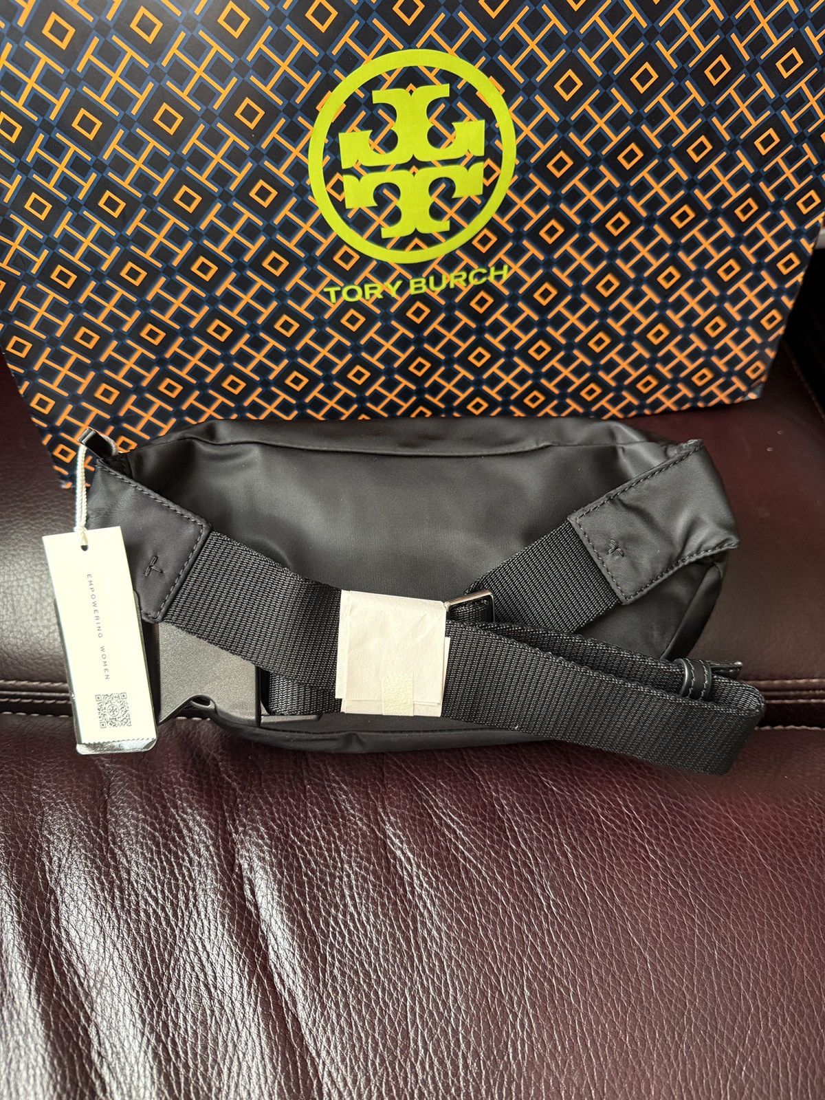 Tory Burch TORY BURCH BLACK NYLON BELT BAG FANNY PACK CROSSBODY PURSE Size ONE SIZE - 5 Thumbnail