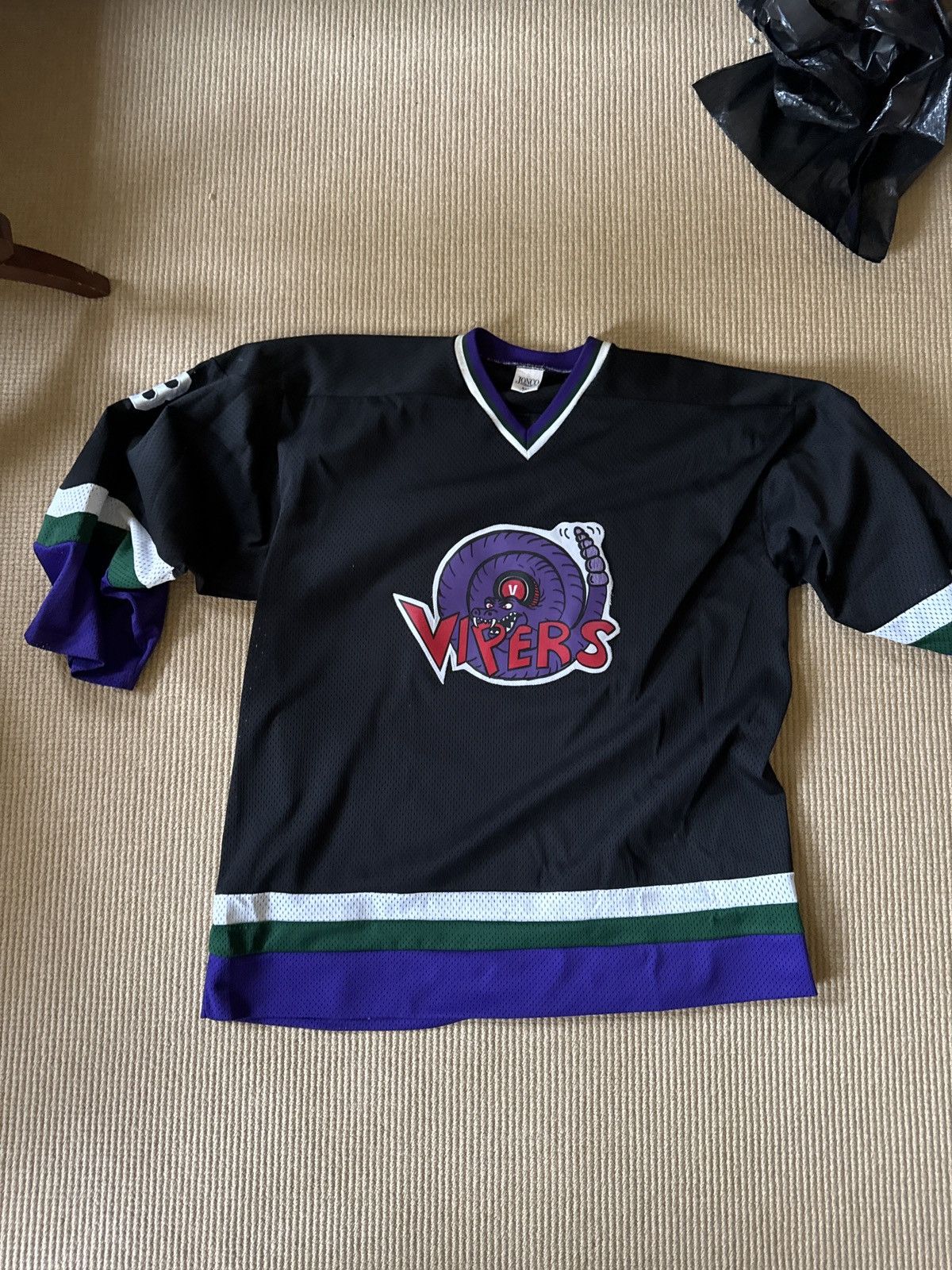 NHL × Vintage Vintage Minor League Detroit Vipers Jersey Size US XXL / EU 58 / 5 - 1 Thumbnail