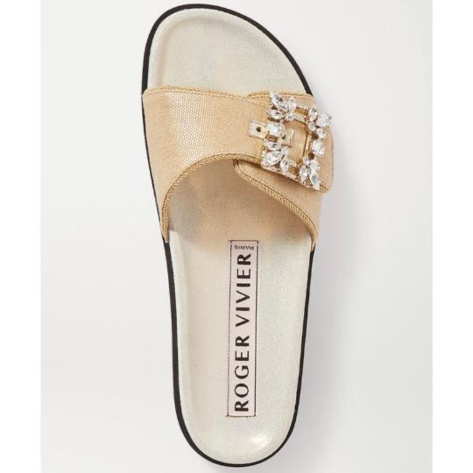 Roger Vivier Roger Vivier Slidyviv crystal embellished slides sandals Size US 10 / IT 40 - 5 Thumbnail