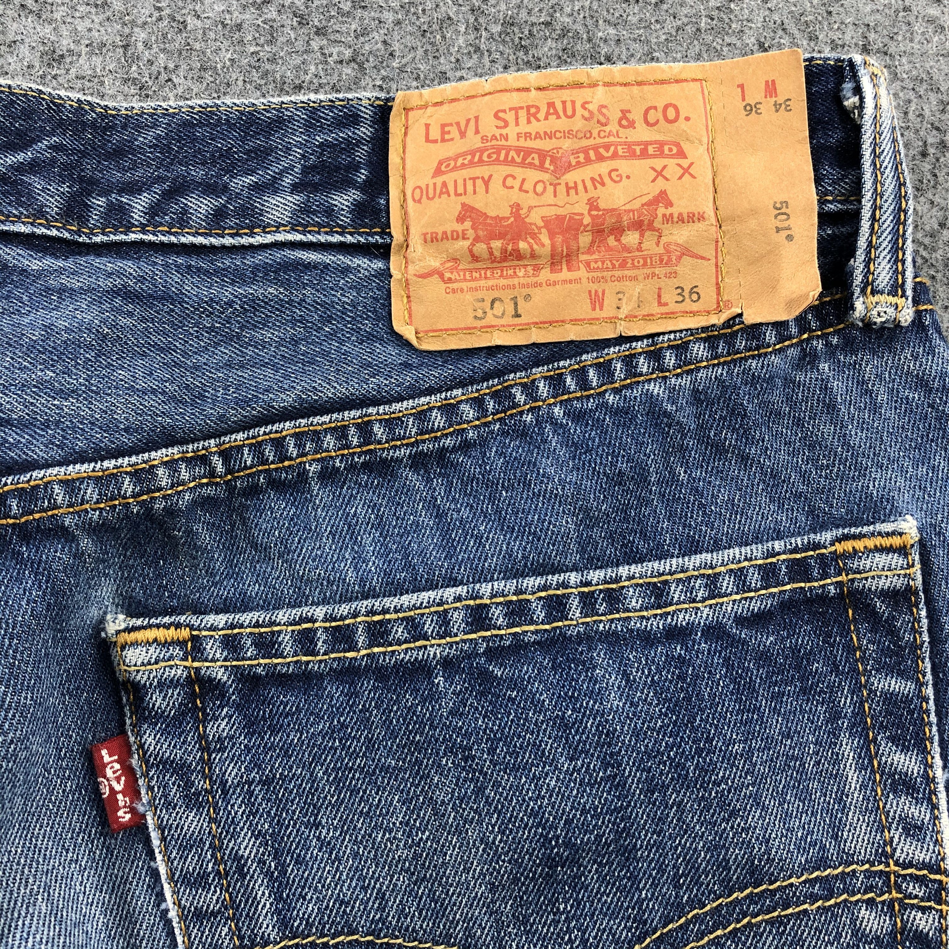 Levi's Vintage Levis 501 Jeans-JM1623 Size US 35 - 7 Thumbnail